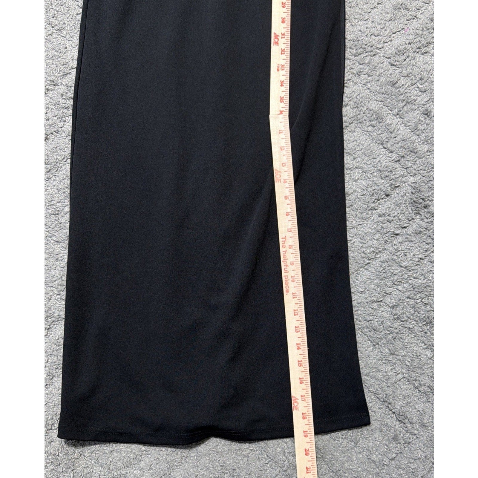 Lulus Romantic Existence Black Column Maxi Dress Size XS New