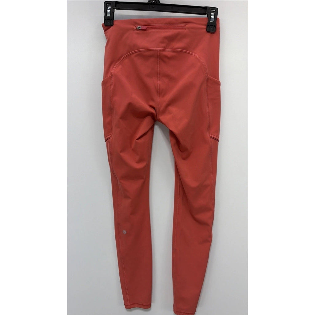 Lululemon Speed Up Full Length 28” Leggings Orange Size 6 Run/Train