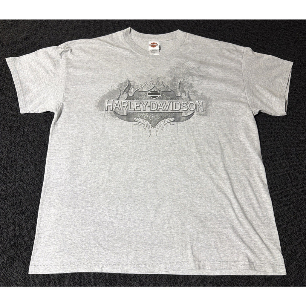 HARLEY DAVIDSON T Shirt Men's 2XL Munic Germany Gray USA MADE Y2K HD 2007 NWOT