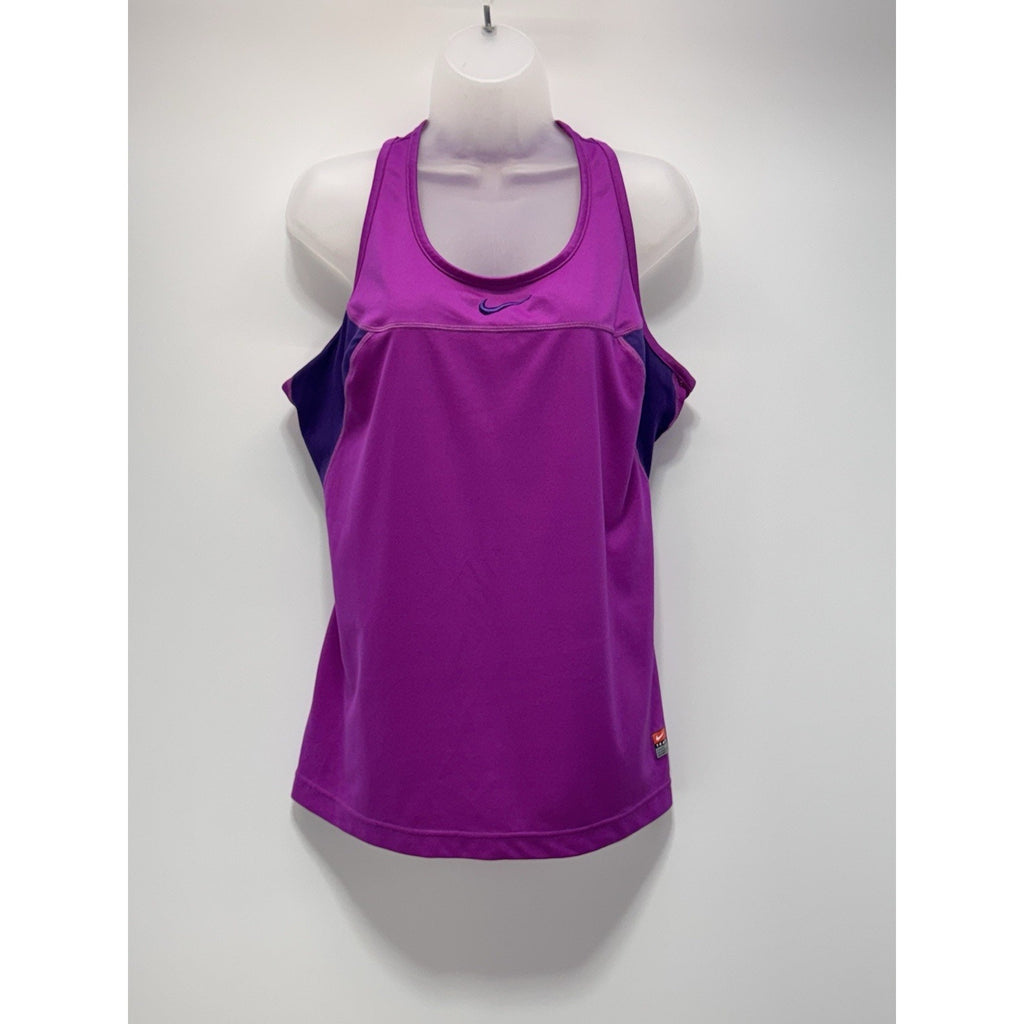 Nike Dri-fit Racerback Athletic Top Pink & Purple Women’s Size X-Large