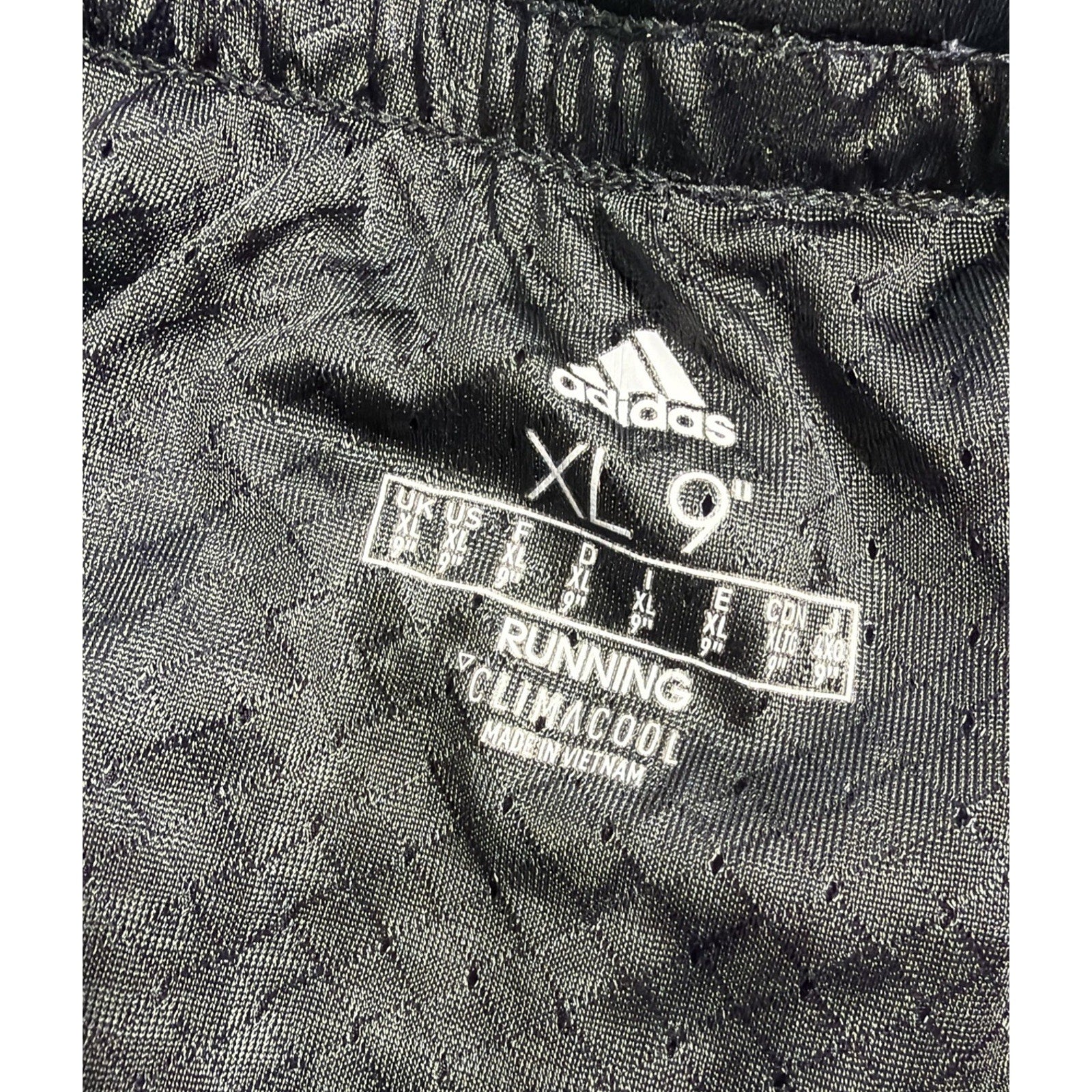 Adidas Climacool Running Lined Shorts Black And White Size XL 9”