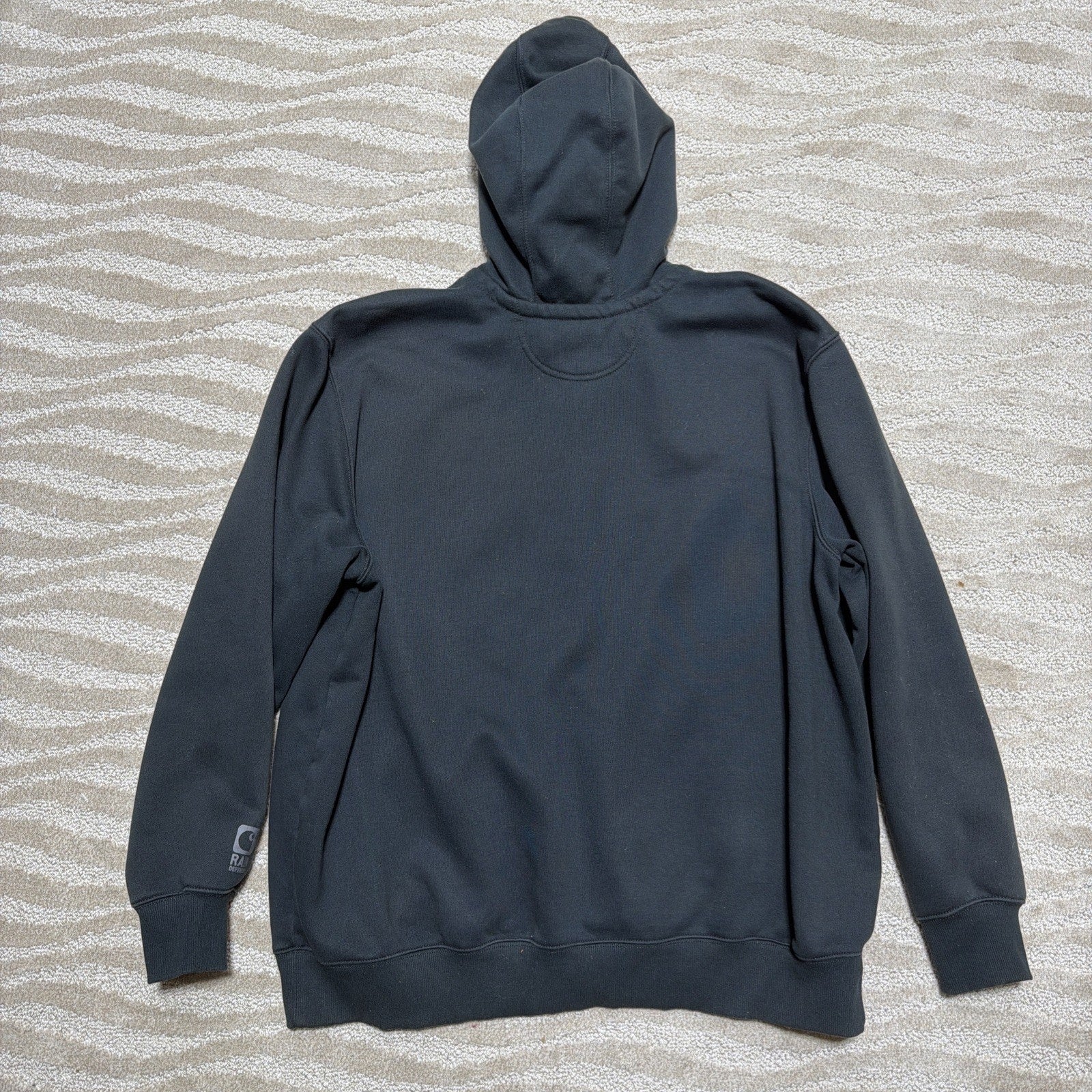 Carhartt Rain Defender Black Hooded Full Zip Thermal Fleece Hoodie 2XL