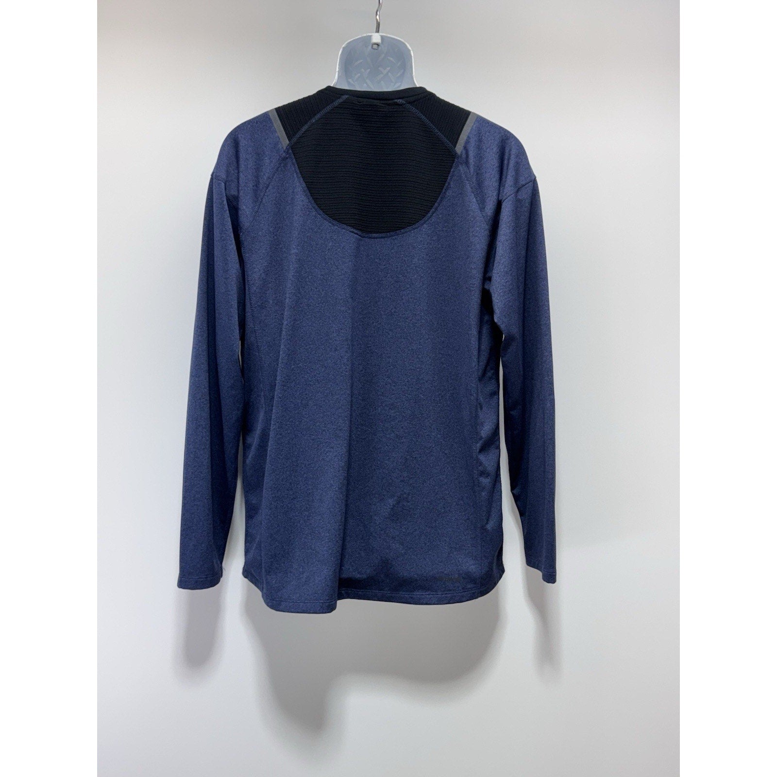 Spyder Active Mens Proweb Long Sleeve Athletic Shirt Blue-Black No Tag Large