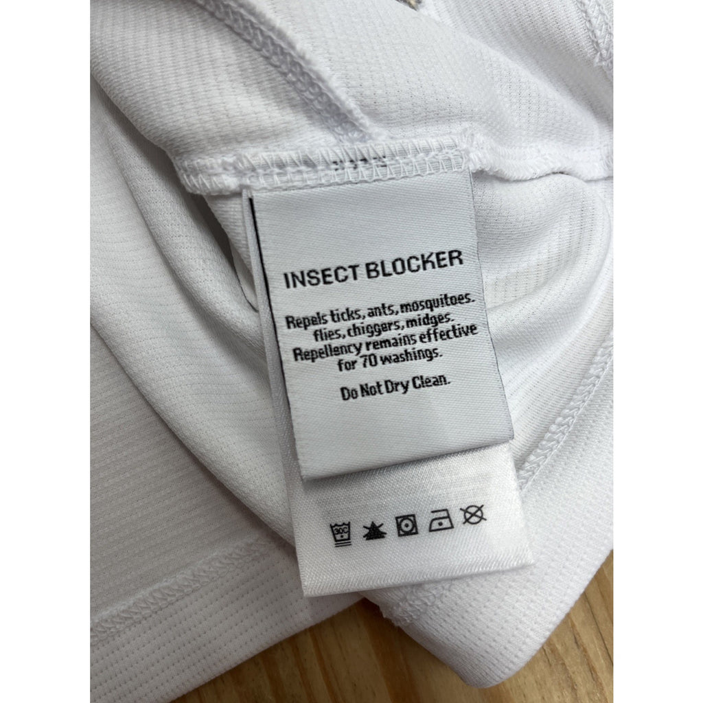 NWT Columbia Sportswear Lightweight Jacket Insect Blocker 1/2 Zip Size L White