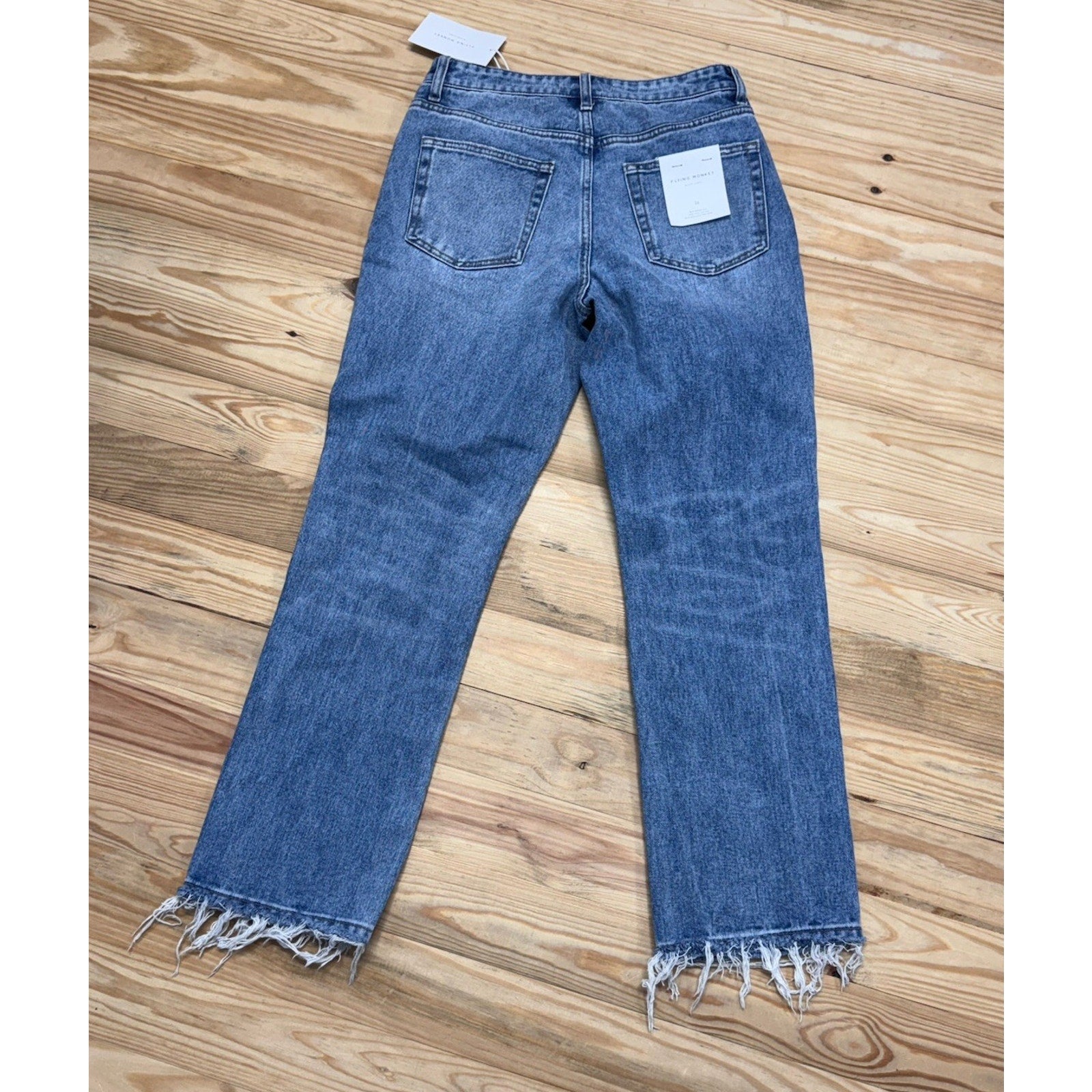 Flying Monkey Black Label Woman’s Size 26 New Tags 27.5” Inseam Blue Denim NWT