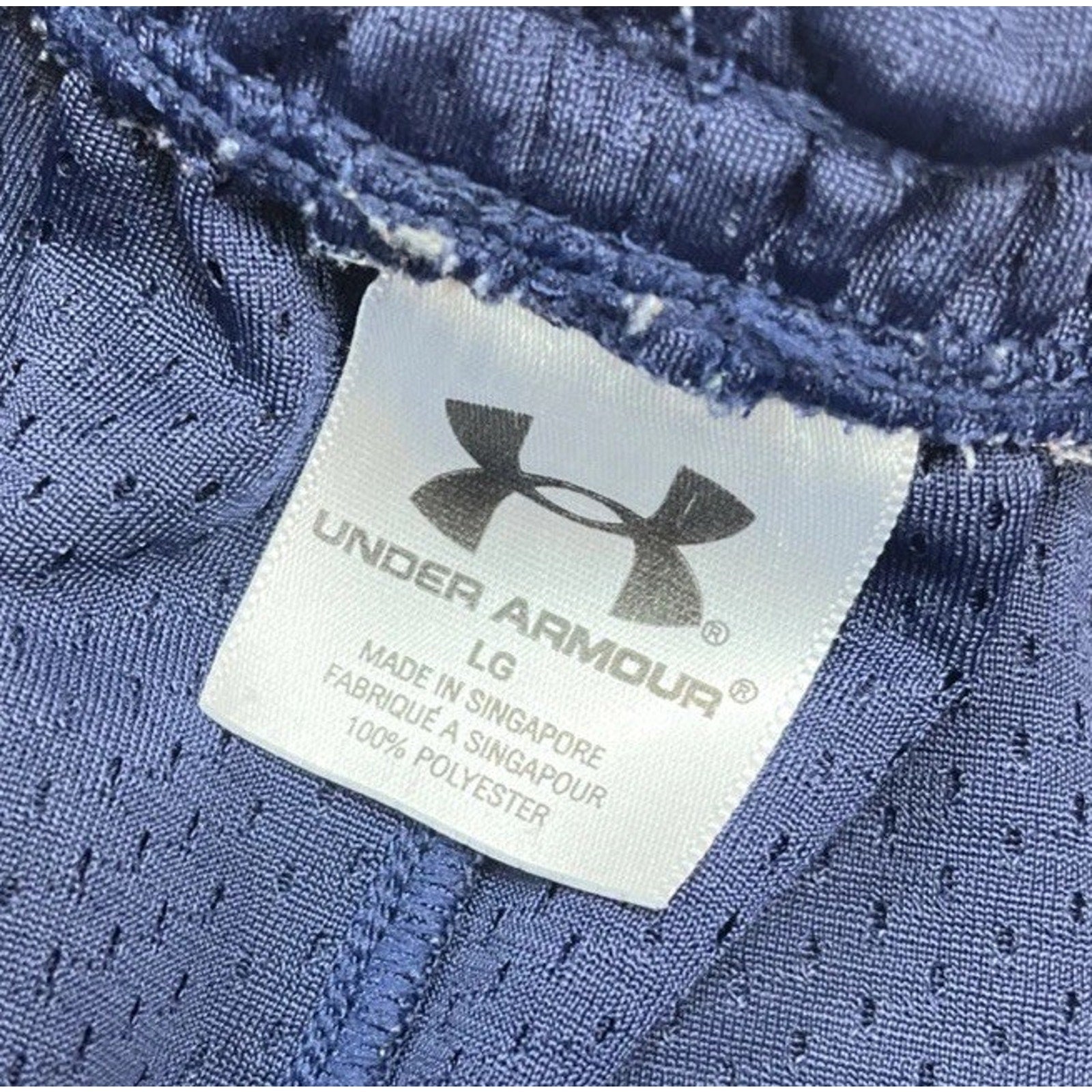 Under Armour Shorts Men L Blue Outdoor Sweat Preppy Athletic Casual Mens