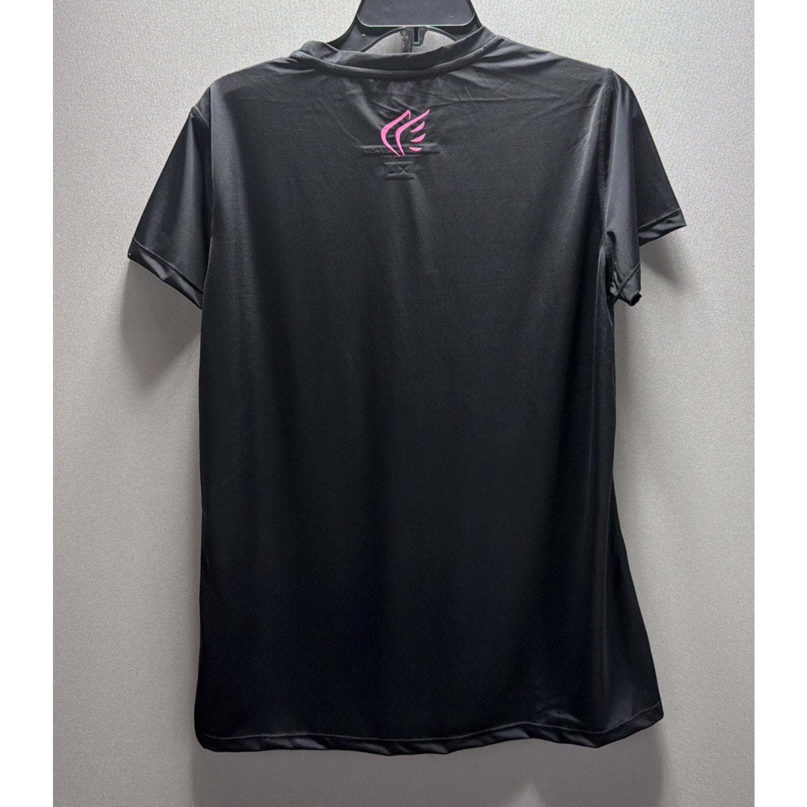 Womens Tops Active Faith Sports Quick Dry Blessed Black Pink T-Shirt XL NWT