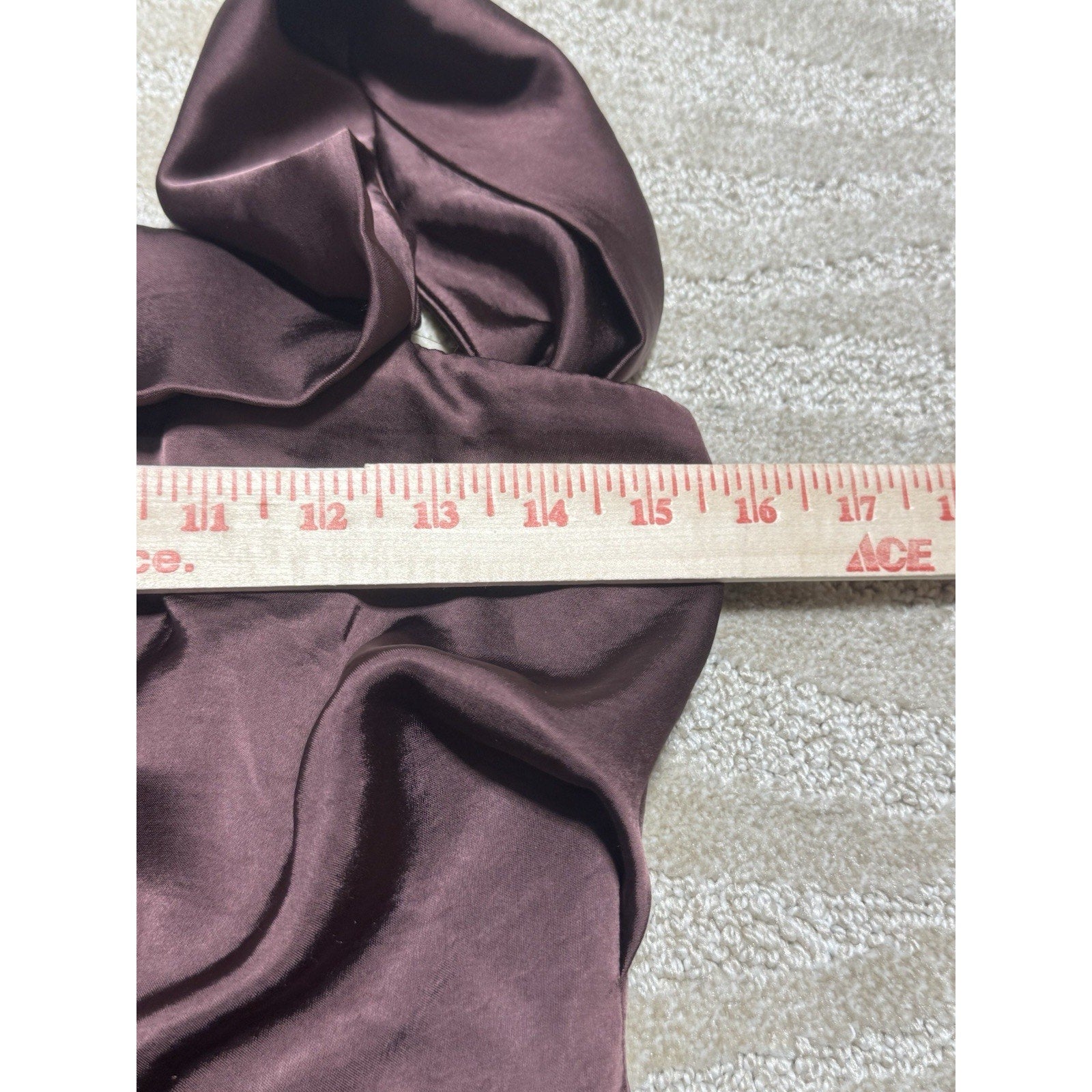 ASTR The Label One Shoulder Satin Midi Dress Mauve Plum Side Slit Cocktail M