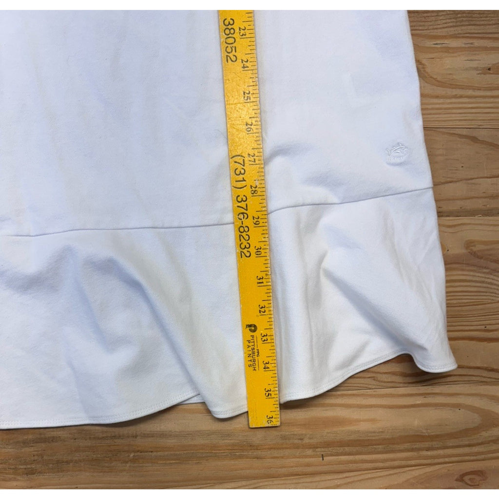 Southern Tide Lyla Knit Marina White Sleeveless Flutter Dress Women’s Size Med