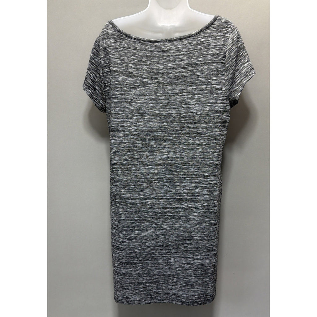 Ann Taylor Loft Size L Heathered Gray Casual Office Career T Shirt Dress