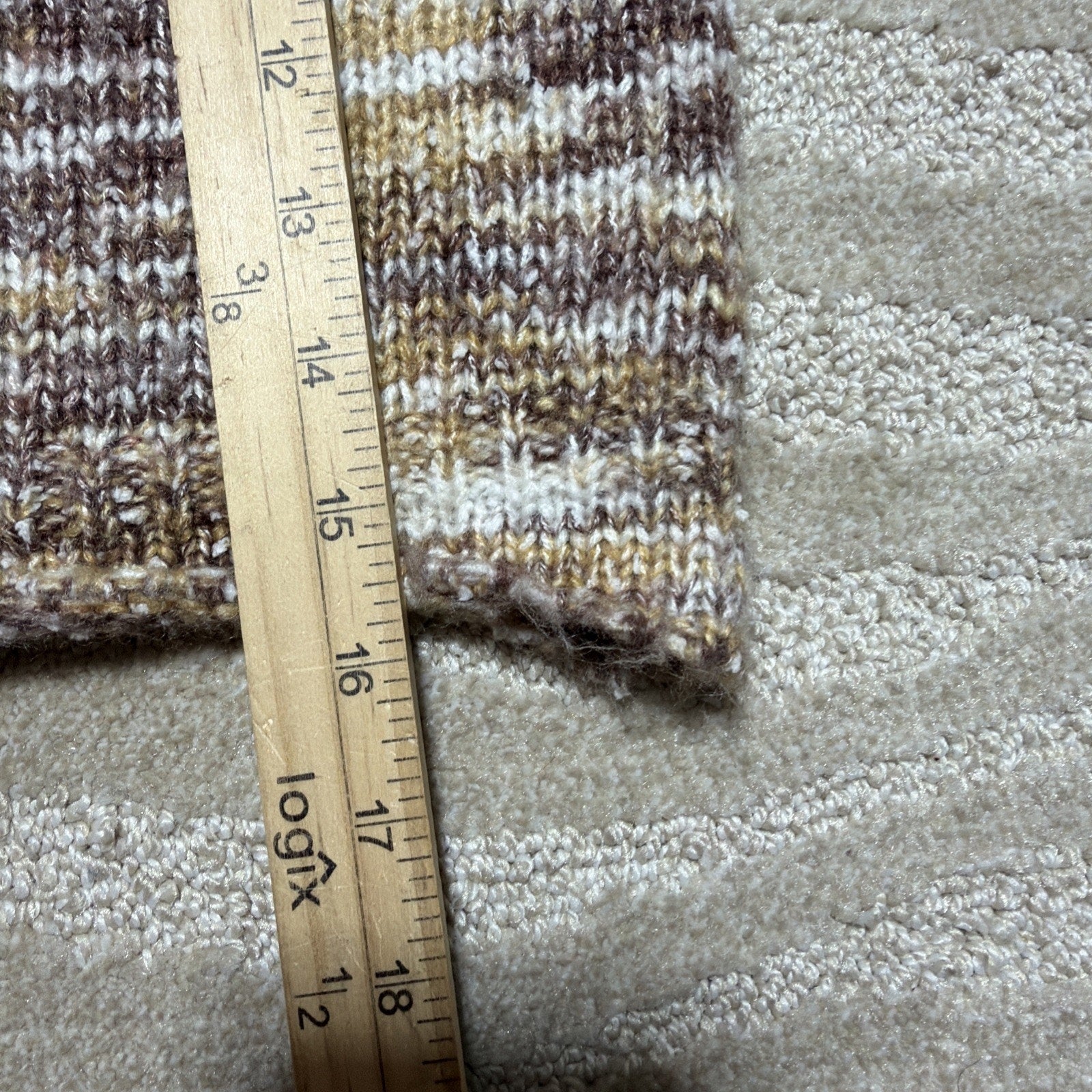 Sadie & Sage Knit Multicolor Oversized Cropped Sweater Size XS