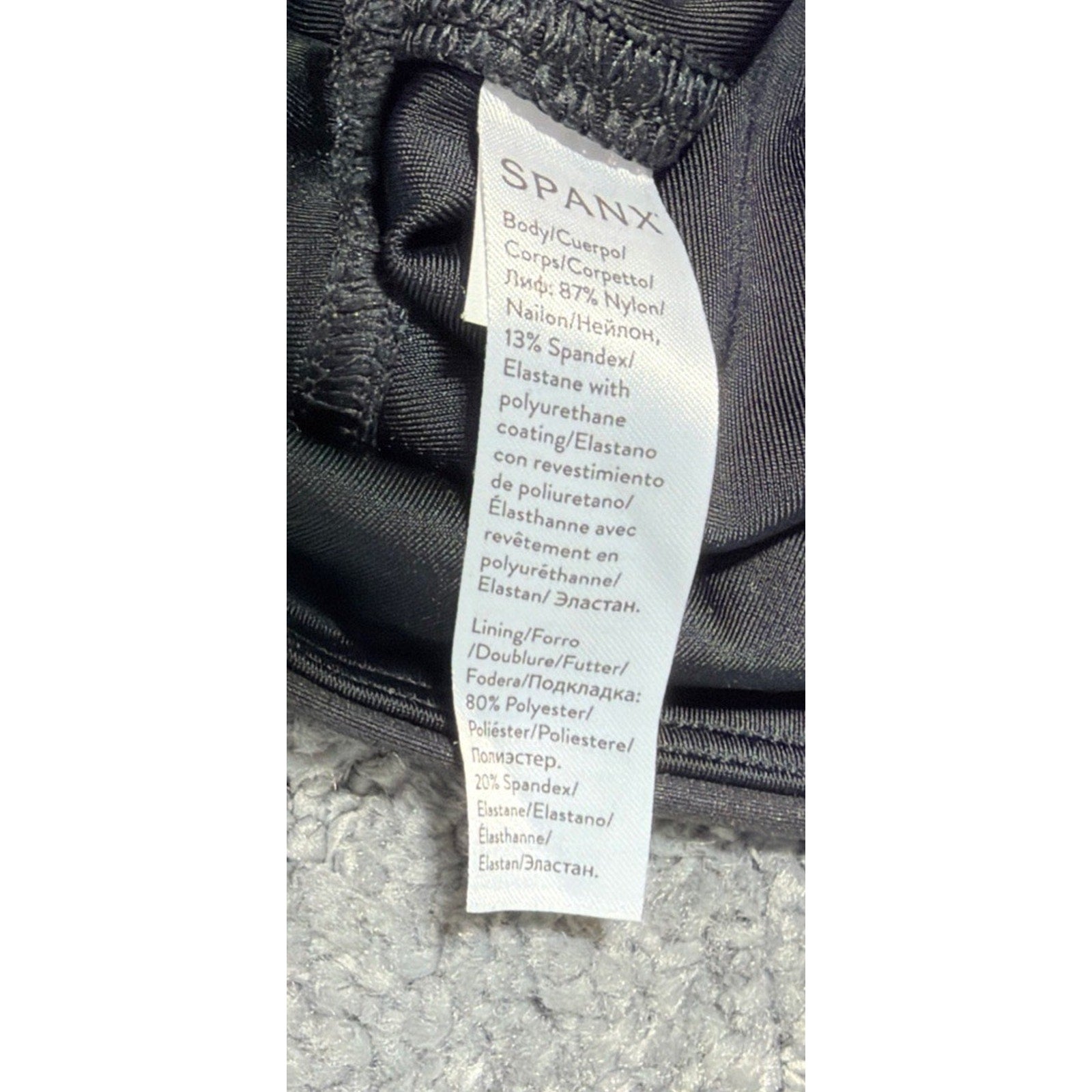 Spanx Faux Leather Moto Skinny Shaping Leggings Medium M Pants Very Black