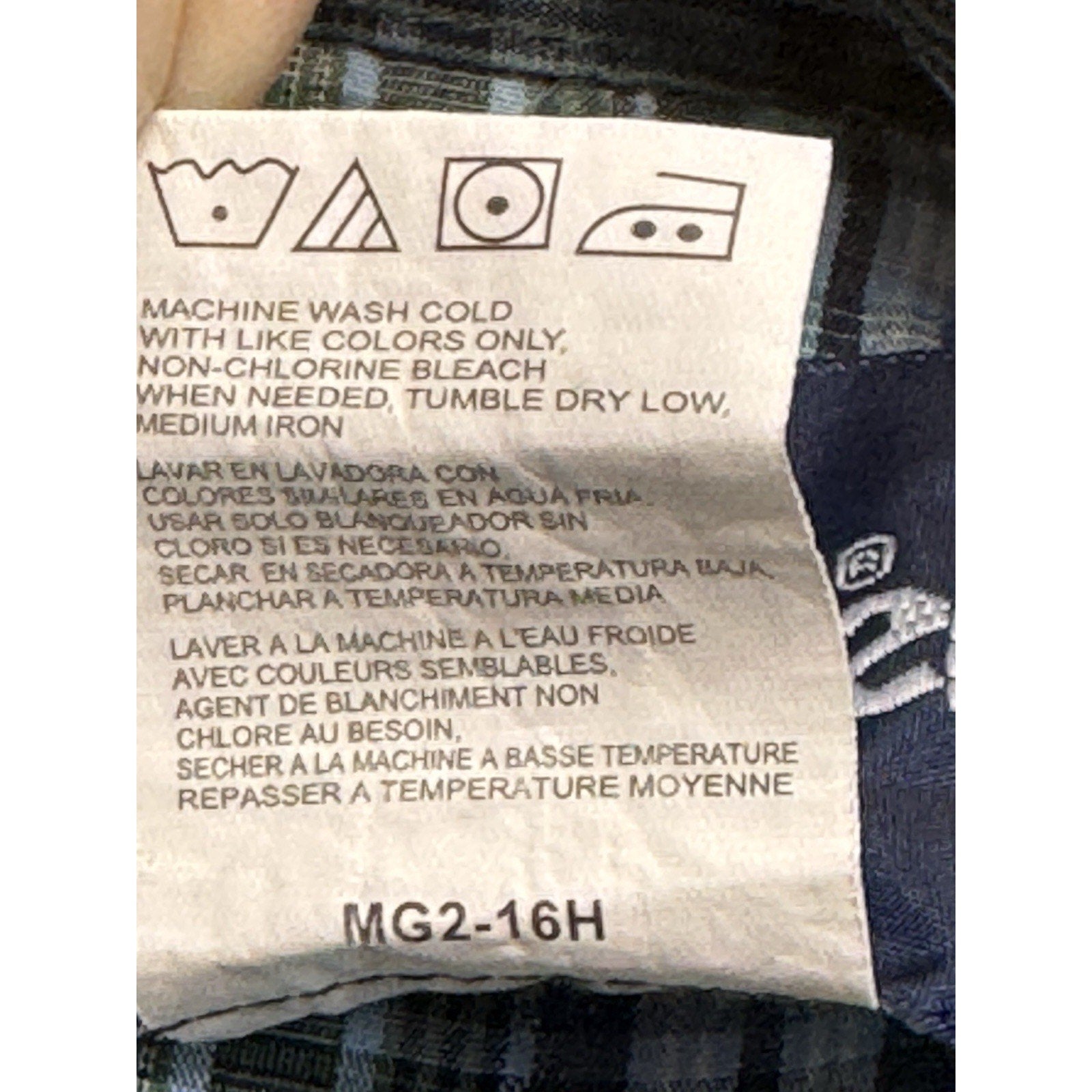 Wrangler Western Shirt Men's Size 2XT Pearl Snap Long Sleeve Blue Green Plaid