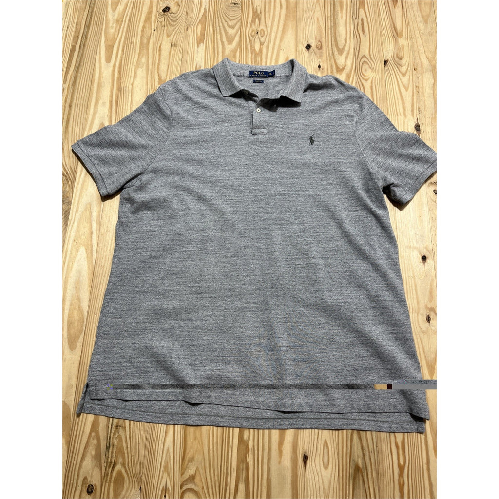 Polo Ralph Lauren Classic Fit Mens Gray Short Sleeve Polo Shirt Size XXL