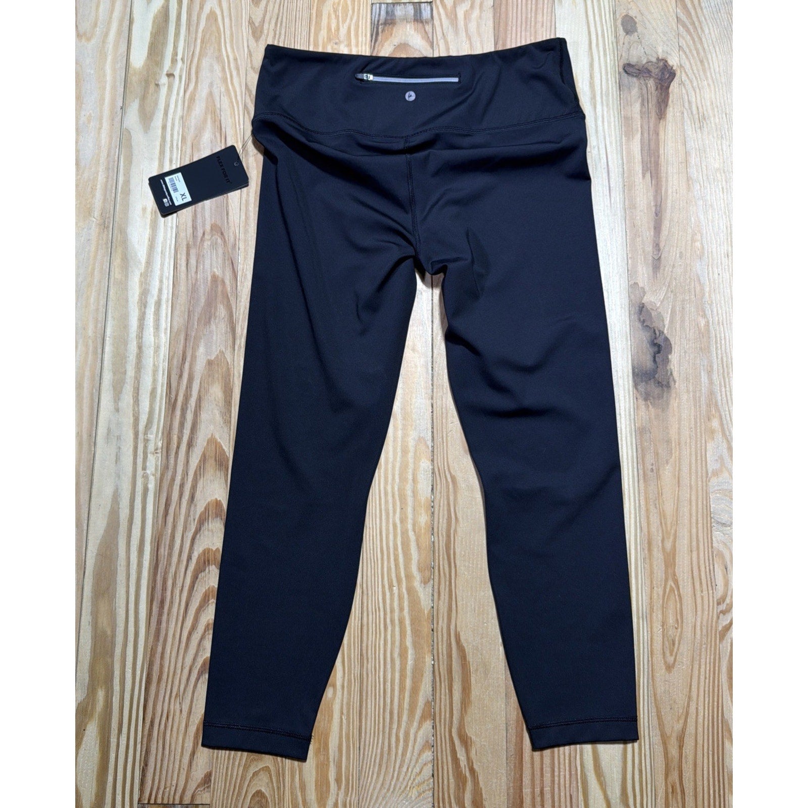 Women's 90 Degree By Reflex Black High Rise Zipper Pocket Ankle Leggings XL NWT