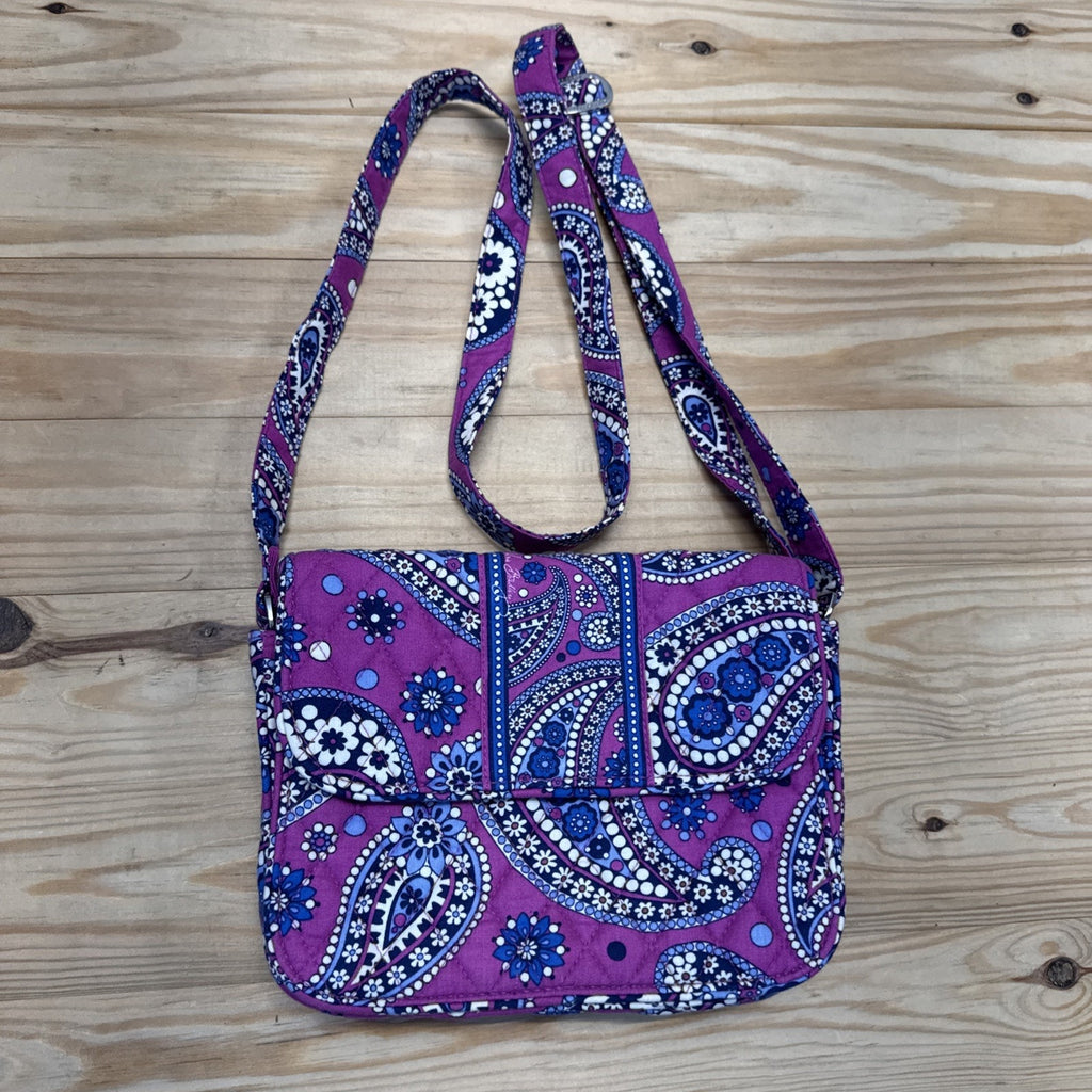 Vera Bradley Small Crossbody Purse Quilted Pink Blue White