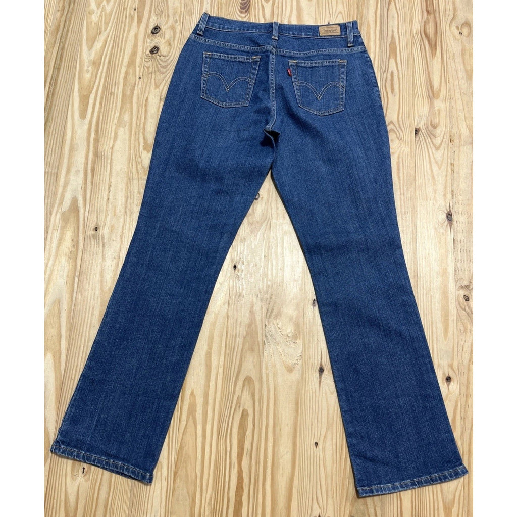 Levis 550 Relaxed Boot Cut Womens Jeans Blue Denim size 6 29x31