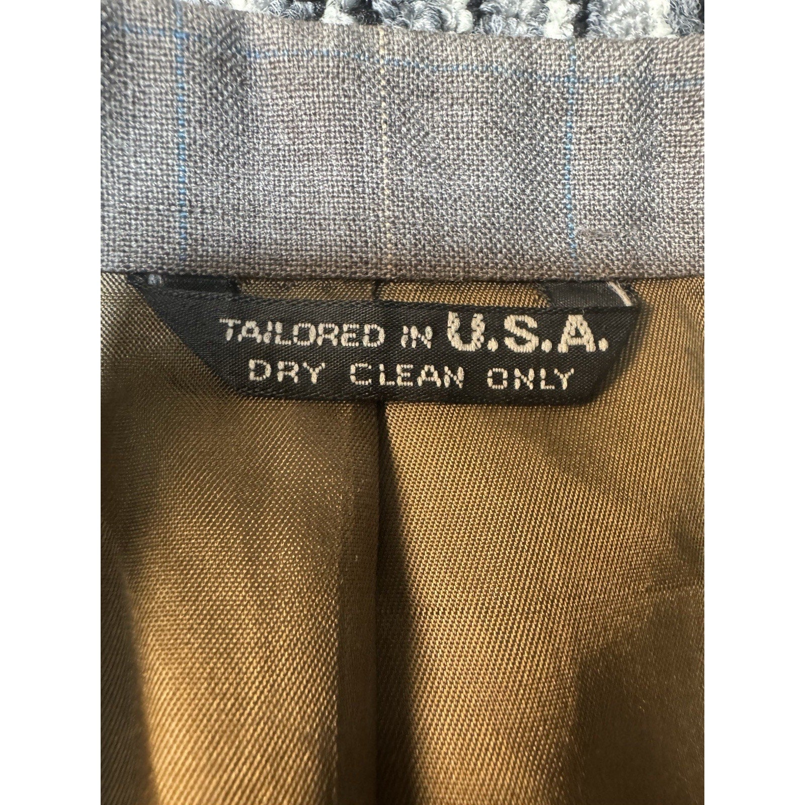 Vintage Christian Dior Jeune Homme Boys 3 Piece Suit Plaid Jacket Vest Pants