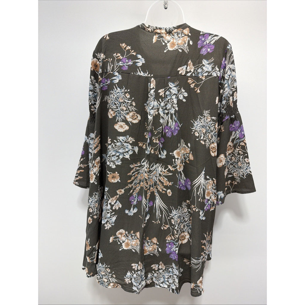Umgee Dress Womens Small Tent Oversized Shift Boho Floral