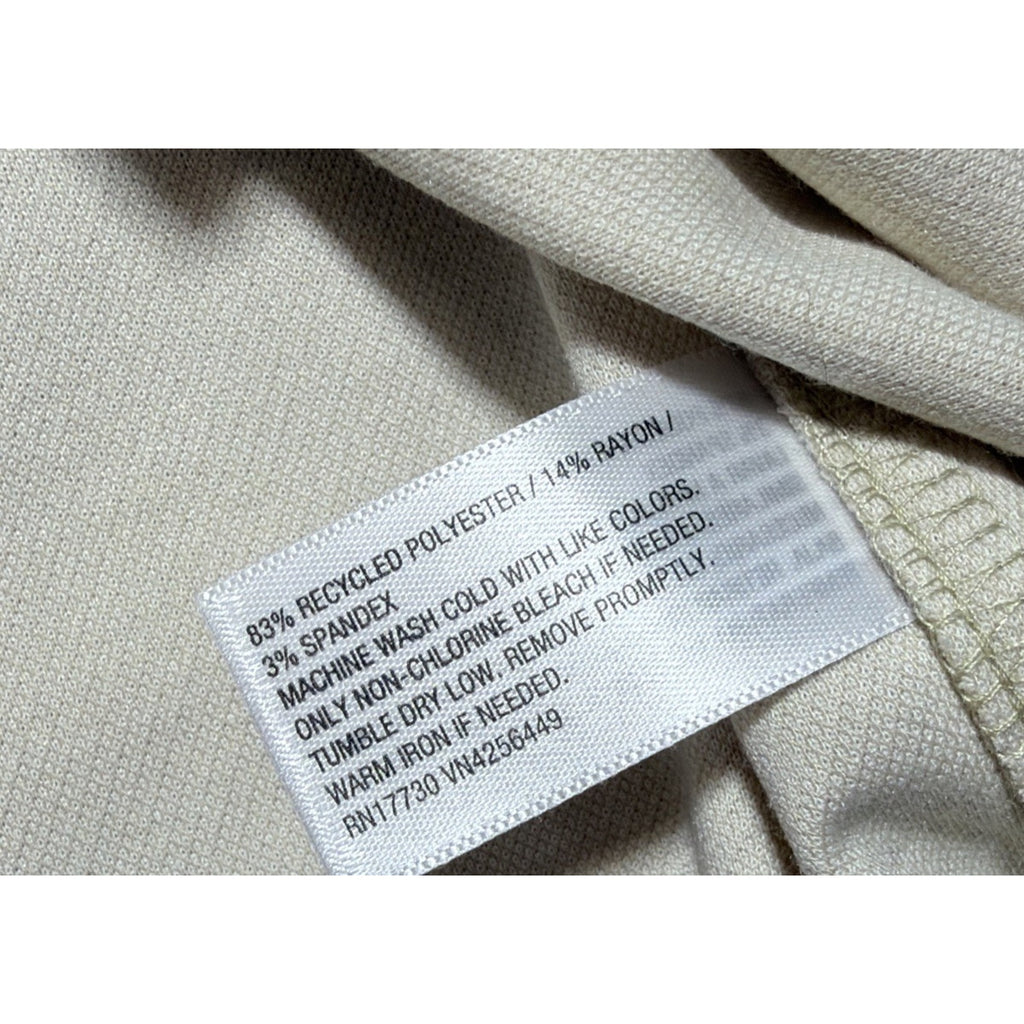 New Men Comfort Wear Soft Shirt Cream Stretch Goodfellow & Co Big 2XL NWT