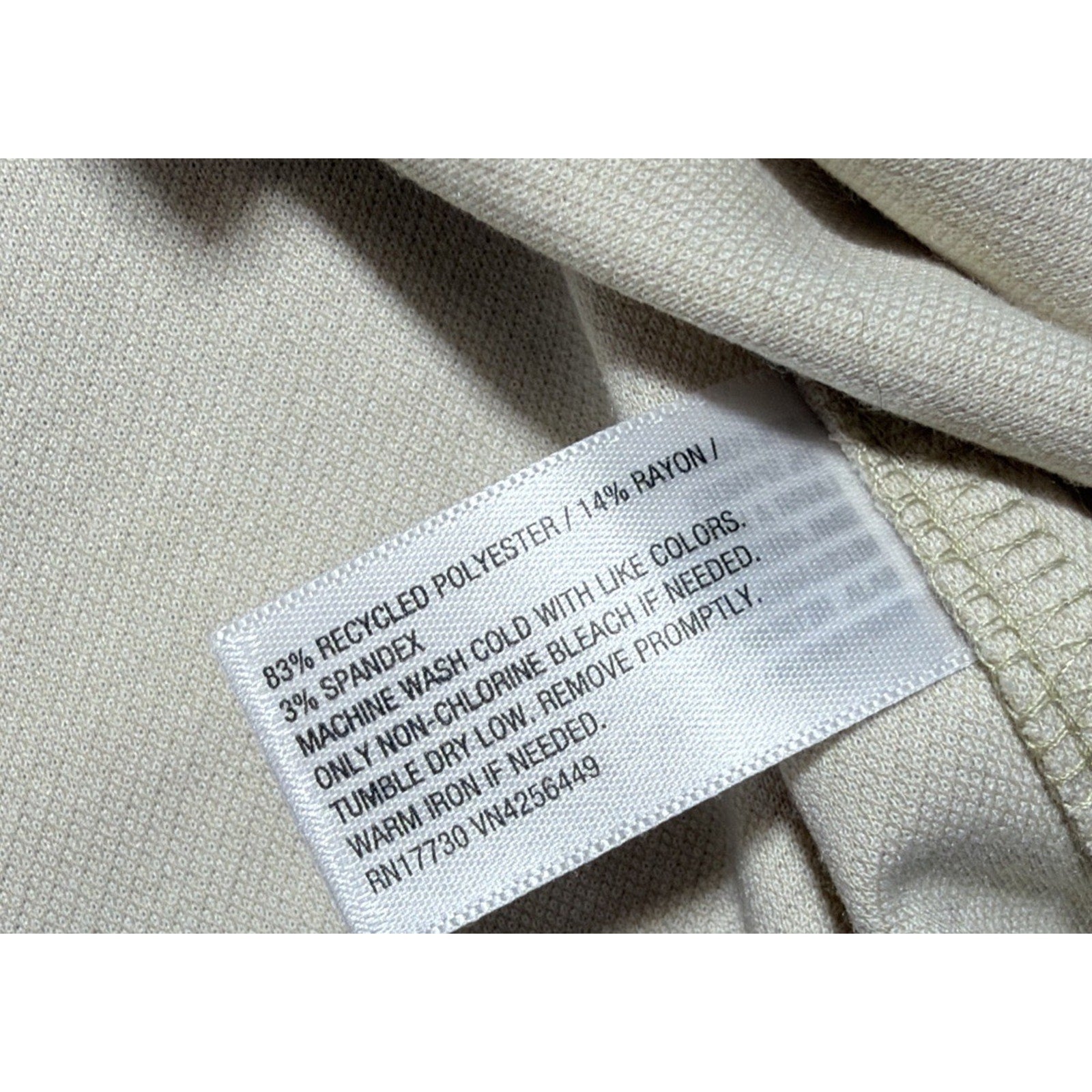 New Men Comfort Wear Soft Shirt Cream Stretch Goodfellow & Co Big 2XL NWT