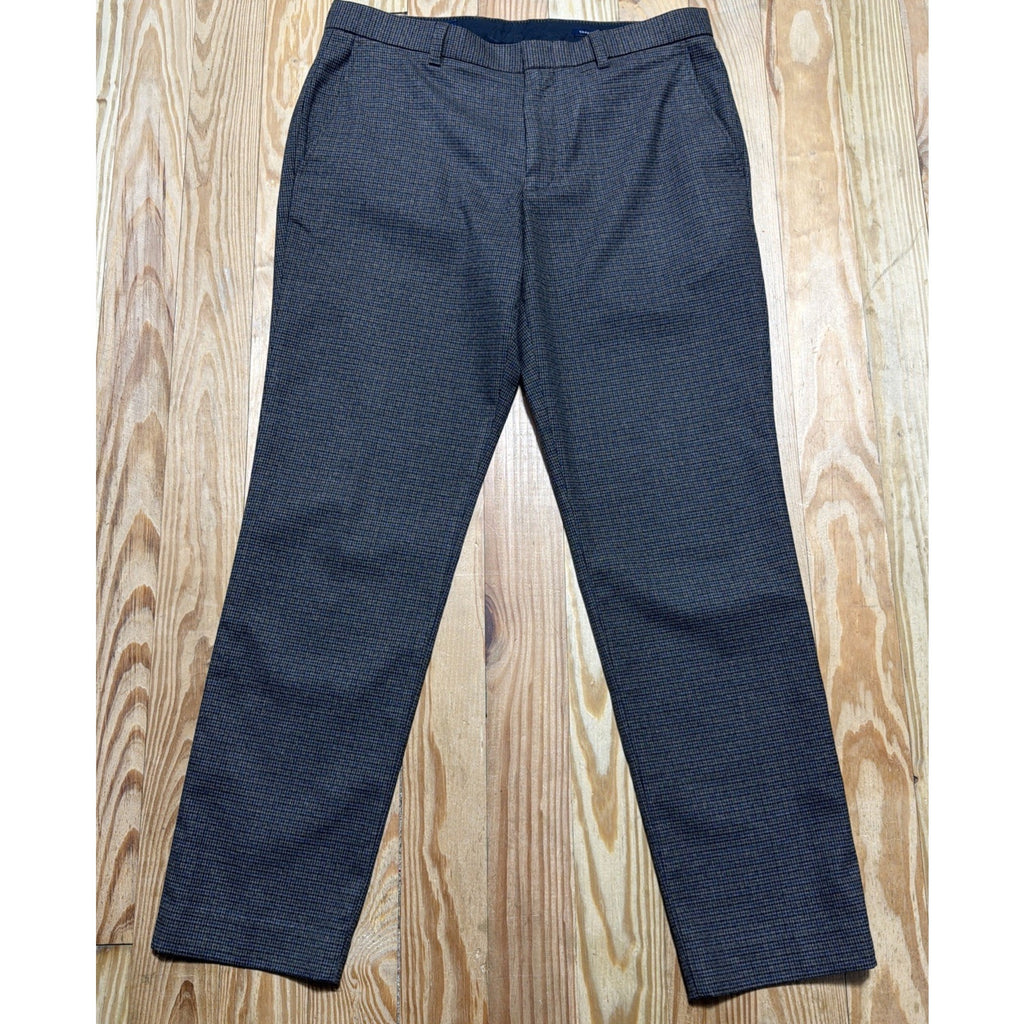 J. Crew Pants Thompson Tapered Leg Houndstooth Flat Front Men's 32x30
