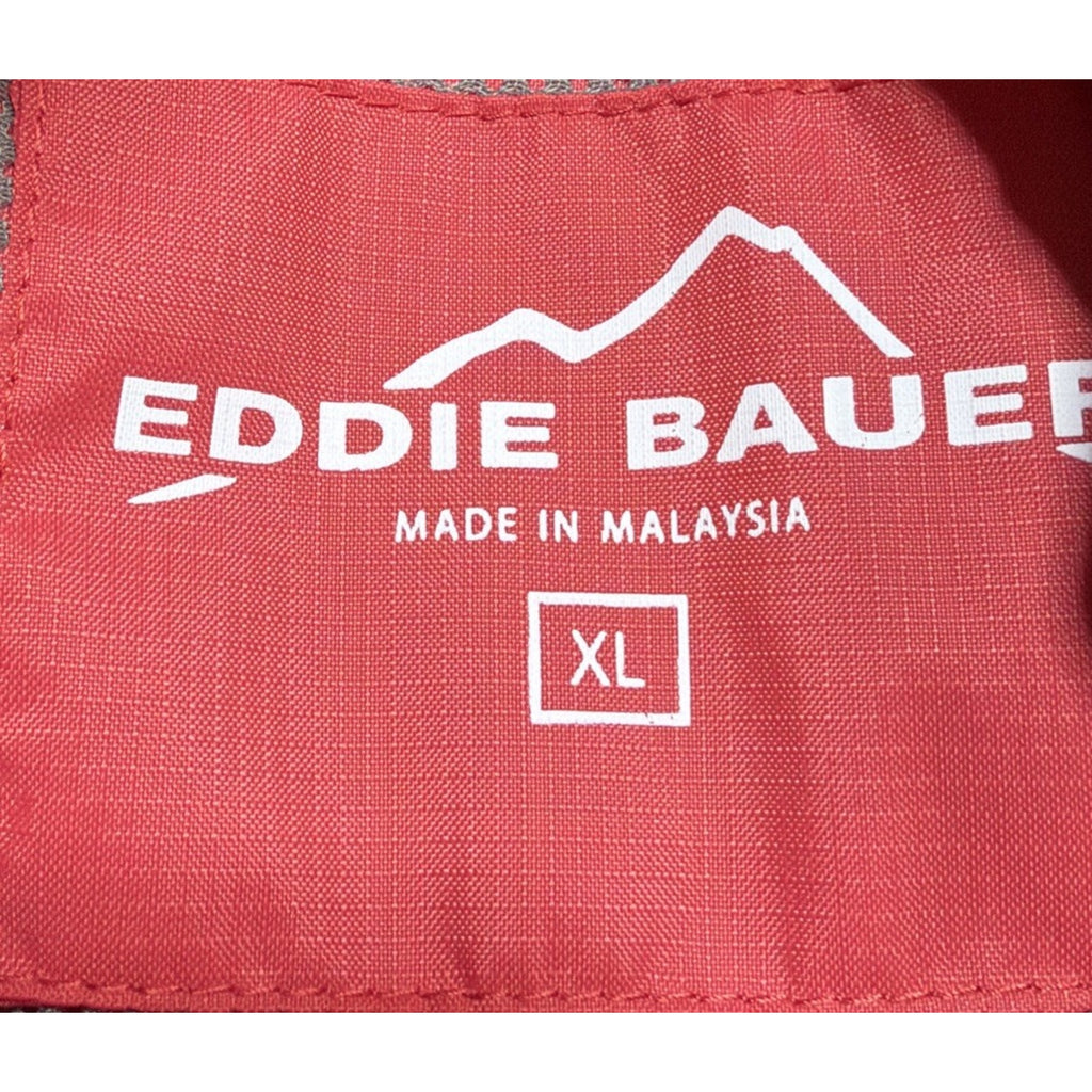 Eddie Bauer Weatheredge Womens XL Red Shell Full Zip Hooded Rain Jacket NWOT