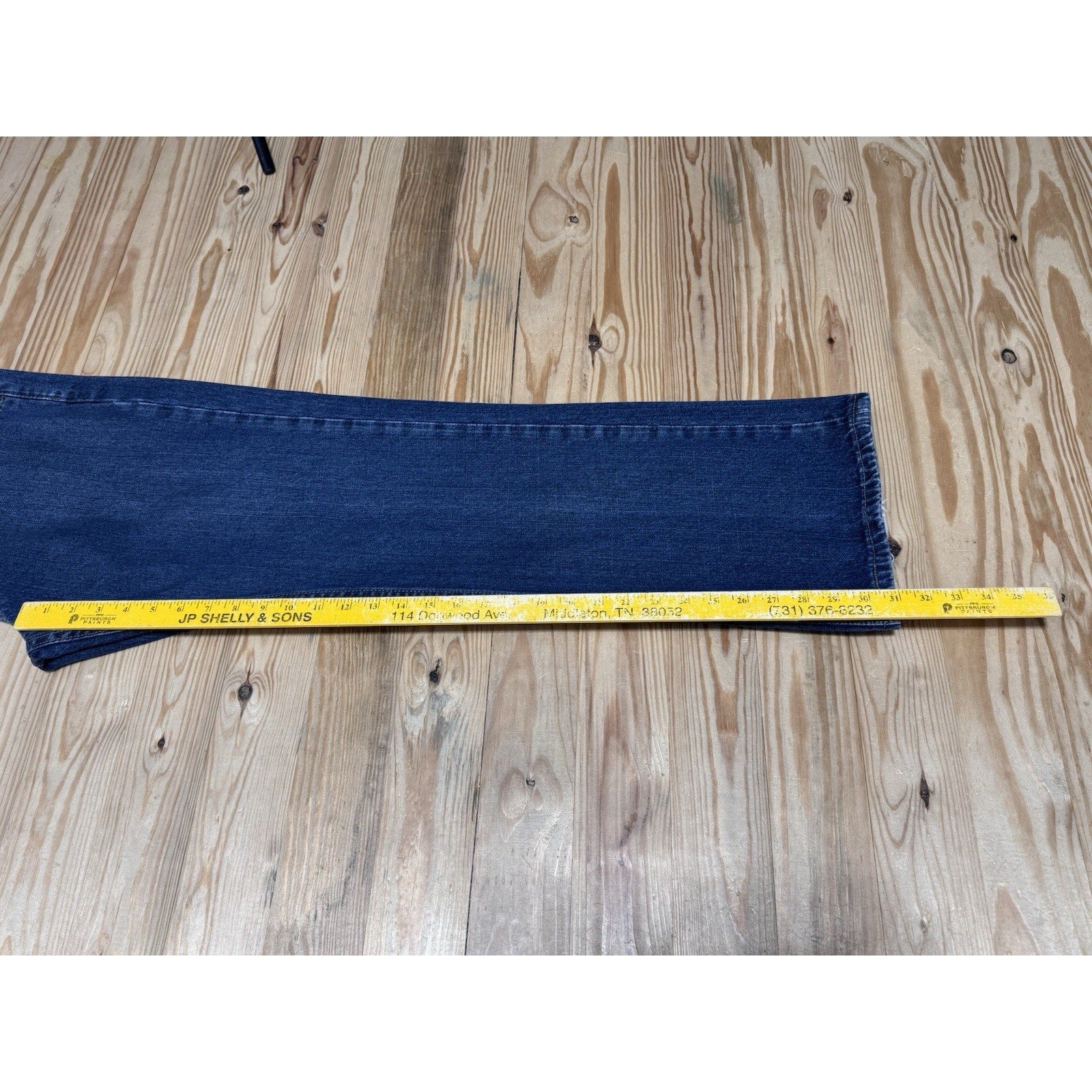 Levis 527 Jeans Mens 36 x 32 Blue Straight Boot Cut Casual Workwear Denim Adult