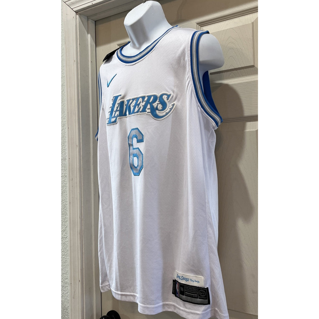 NWT Lebron James LA Lakers Nike City Swingman Lore Series Jersey Men's 56 NBA
