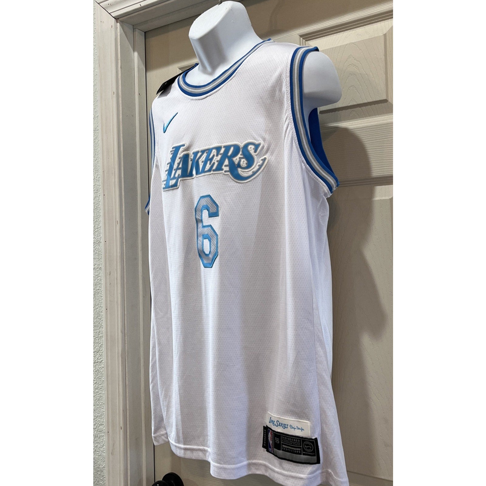 NWT Lebron James LA Lakers Nike City Swingman Lore Series Jersey Men's 56 NBA