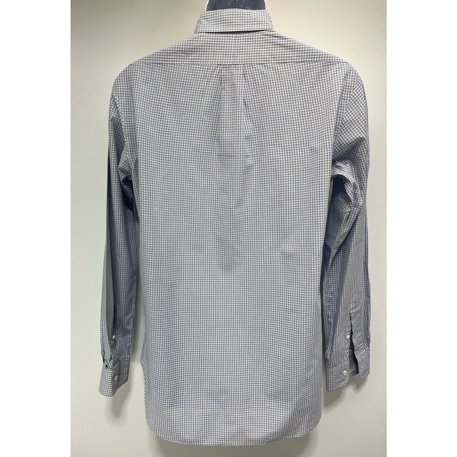 Ralph Lauren Men's Blue/White Plaid Long Sleeve Button Down Shirt Size Small