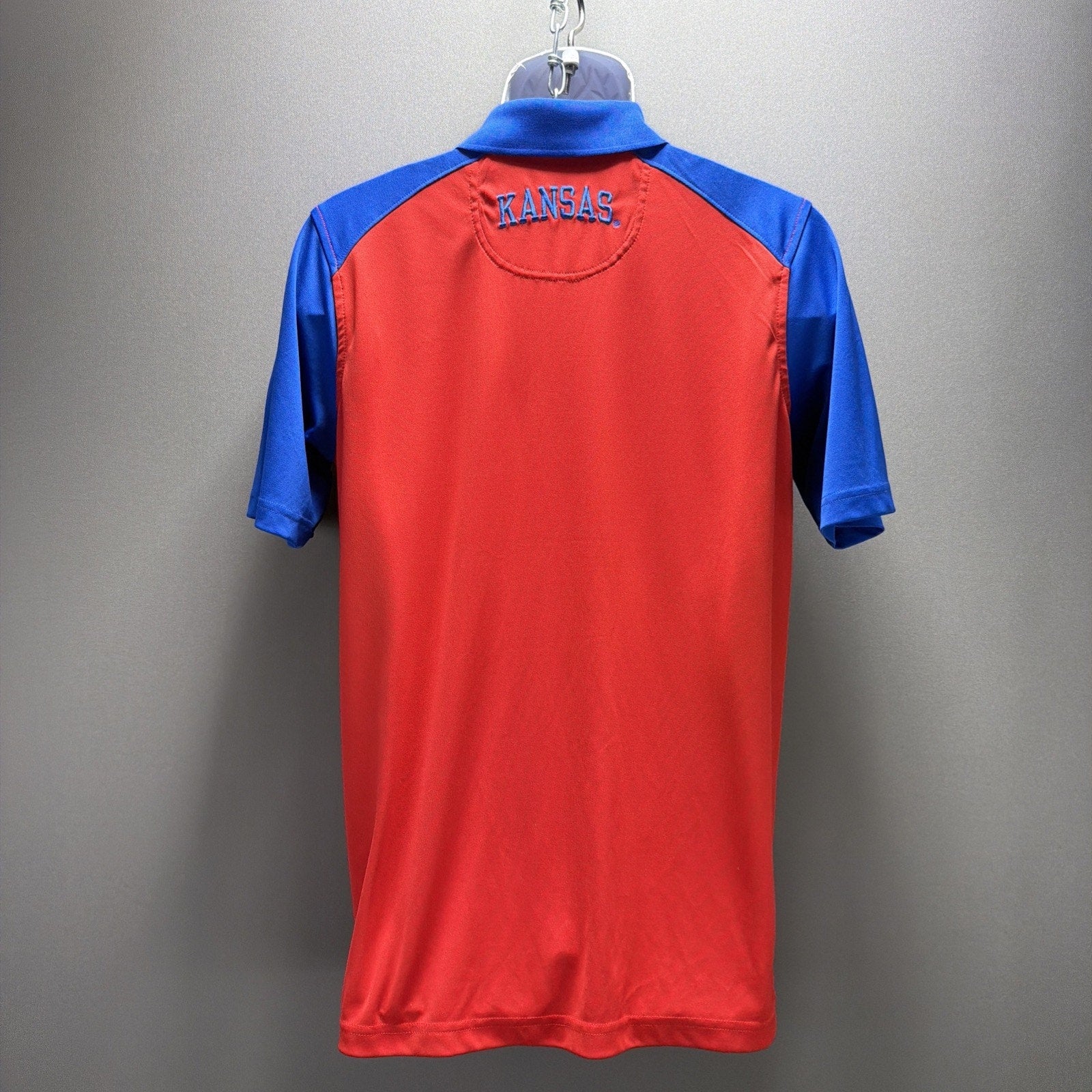 University of Kansas Jayhawks NCAA Knights App Red Polo Shirt Size M Excellent