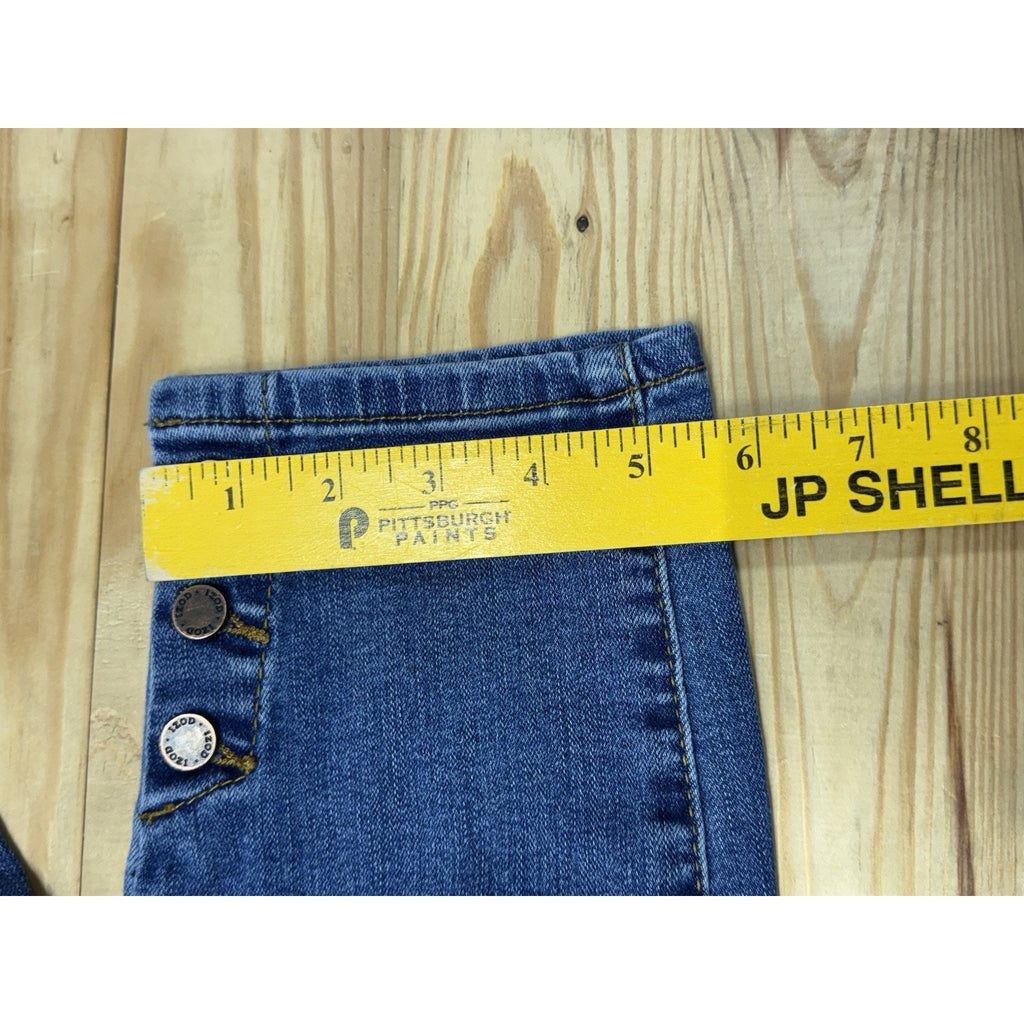 Izod Pants Womens 10 Blue Denim Jeans Straight Stretch