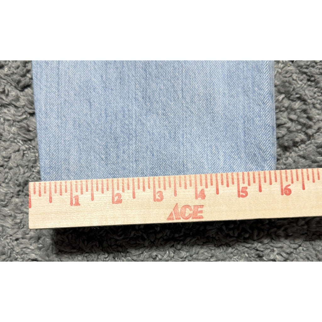 Madewell Womens Perfect Summer Tapered Jeans Blue Light Wash 100% Cotton 25x28