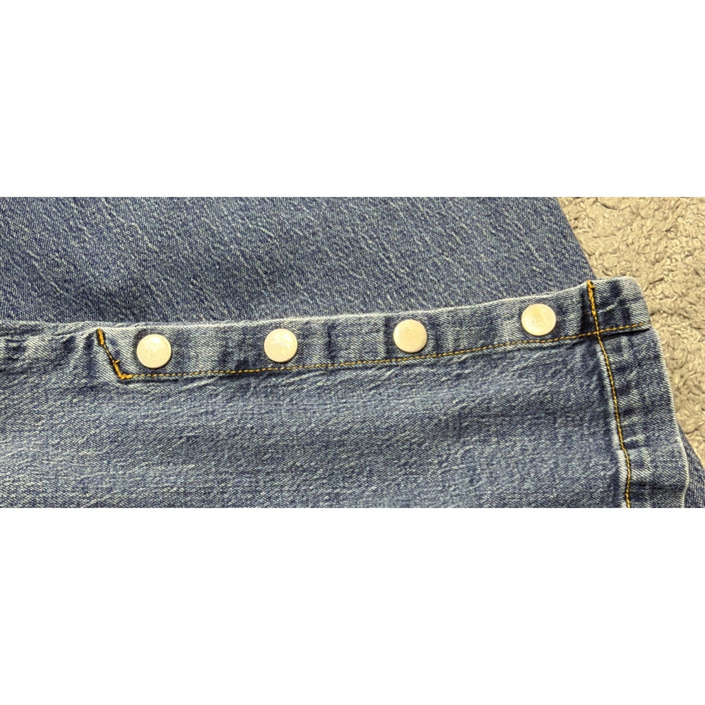Anthropologie Pilcro Women's Plus Size 18 High Rise Wide Leg Blue Jeans Stretch