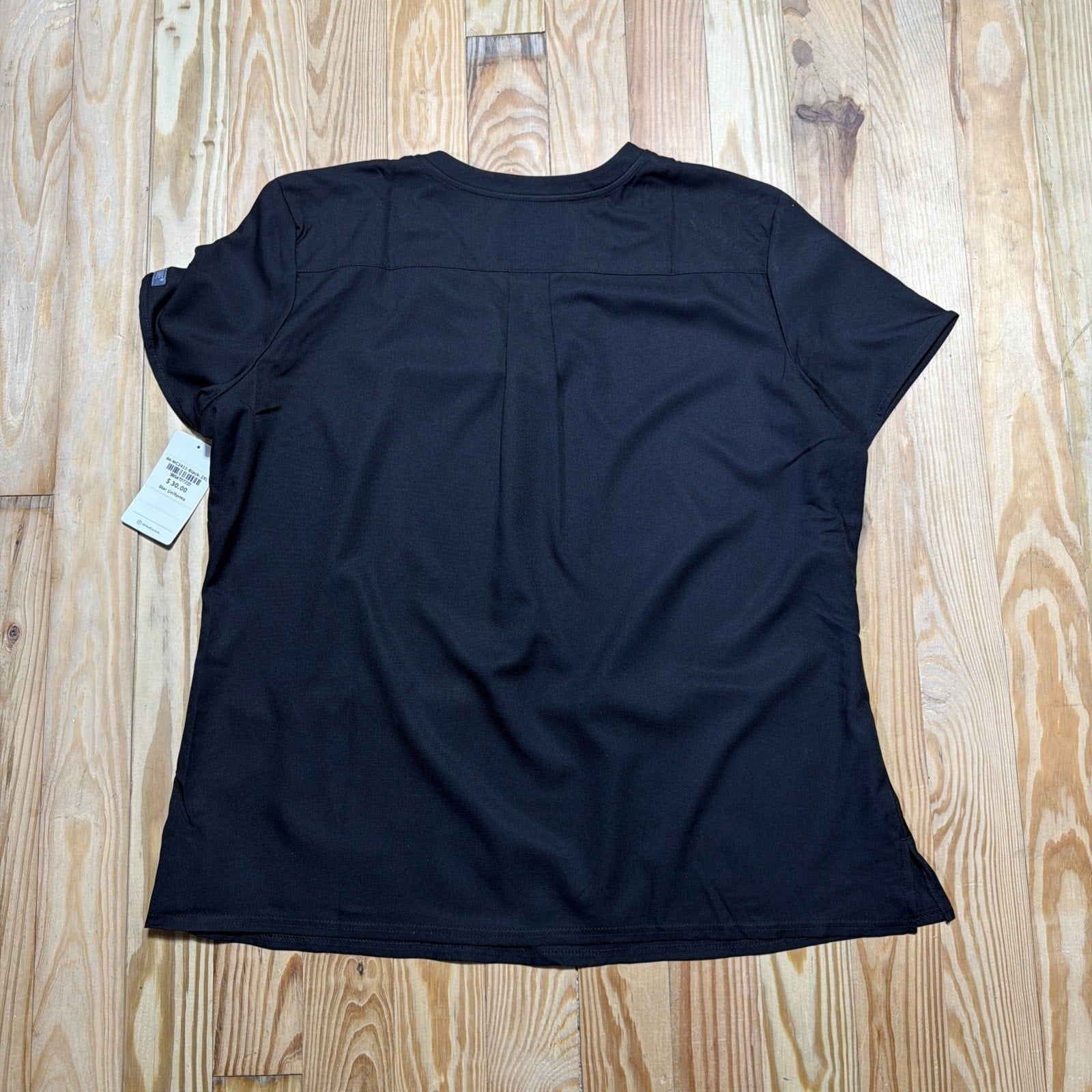 Med Couture Scrub Top Unisex 2XL NWT Black