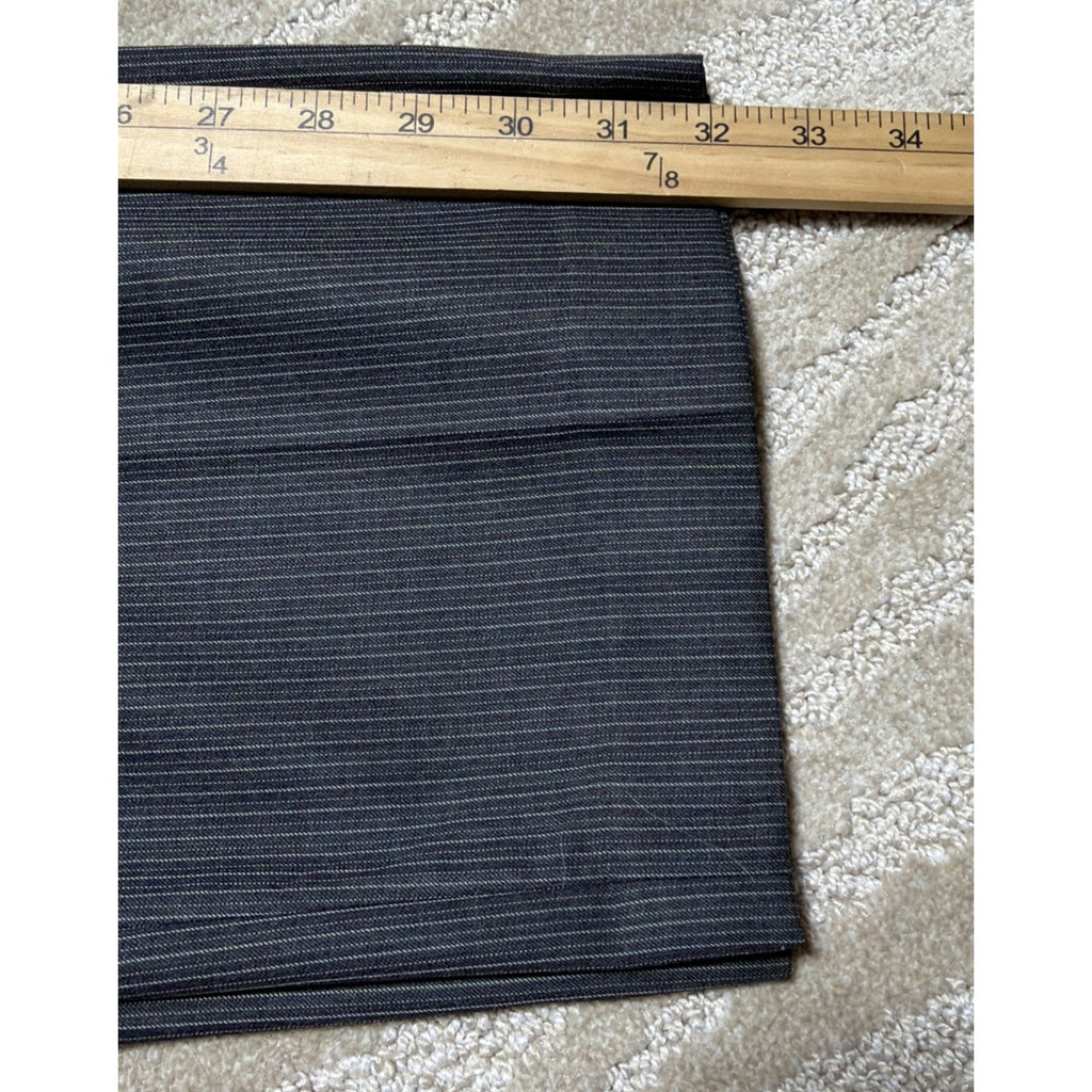 Banana Republic Mens Wool Blend Brown Blue Pinstriped Dress Pants 36x32