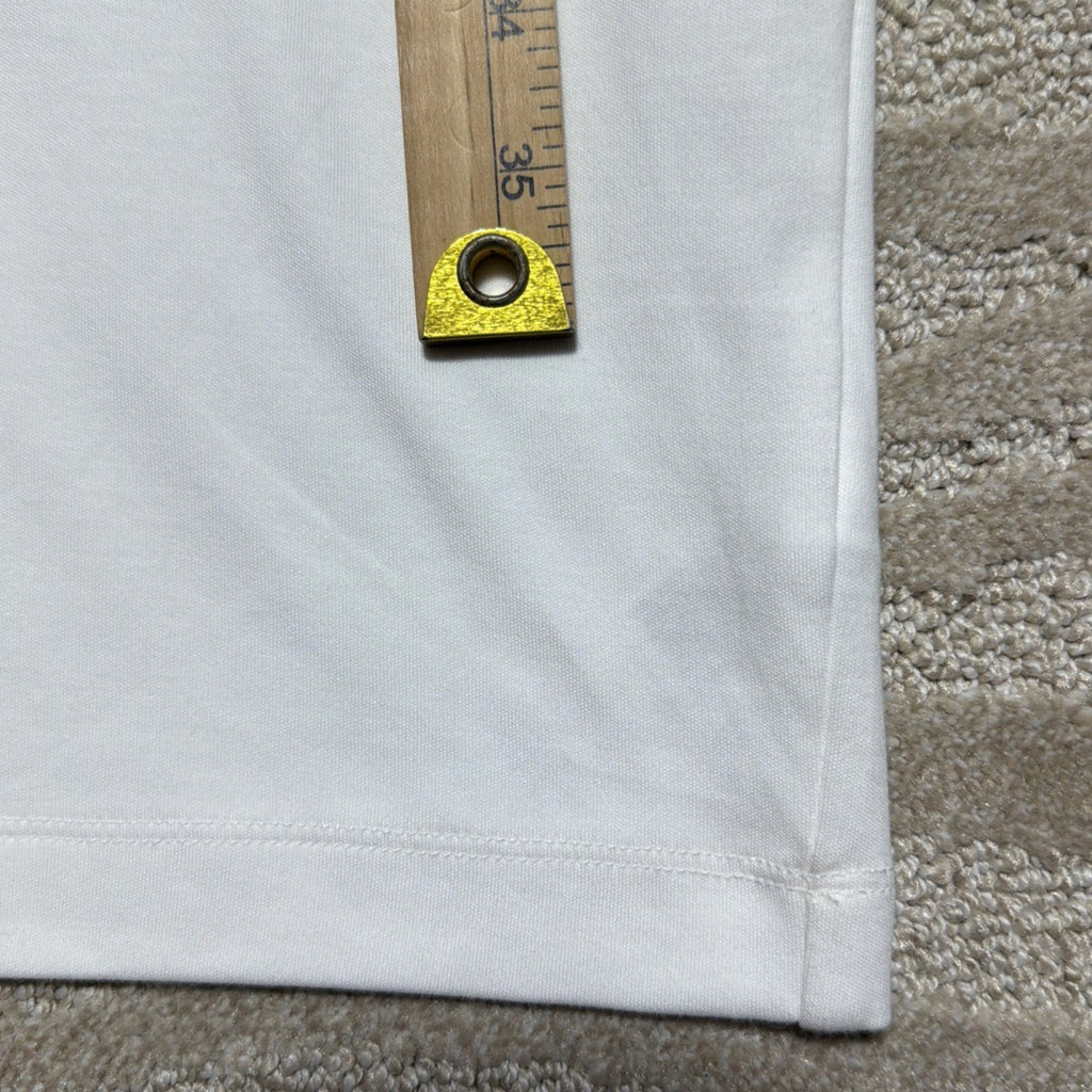 New Prologue White V Neck 100% Cotton Shirt Dress Size XXL NWT