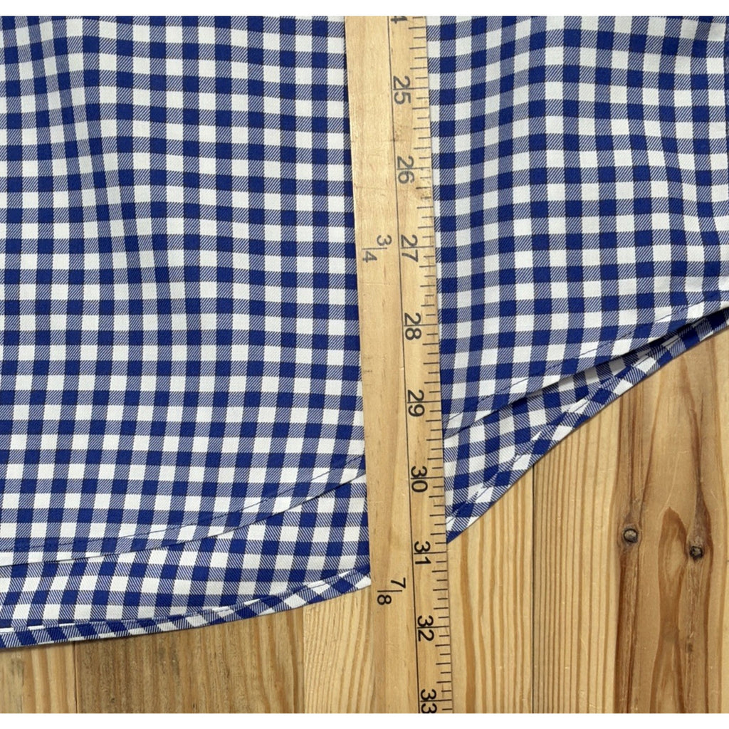 Vineyard Vines Classic Fit Tucker Shirt Blue Check L/S Button Up Mens Large