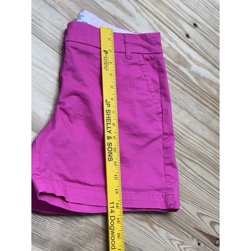 Crown & Ivy Hot Pink Chino Shorts With Stretch Women’s Size 8
