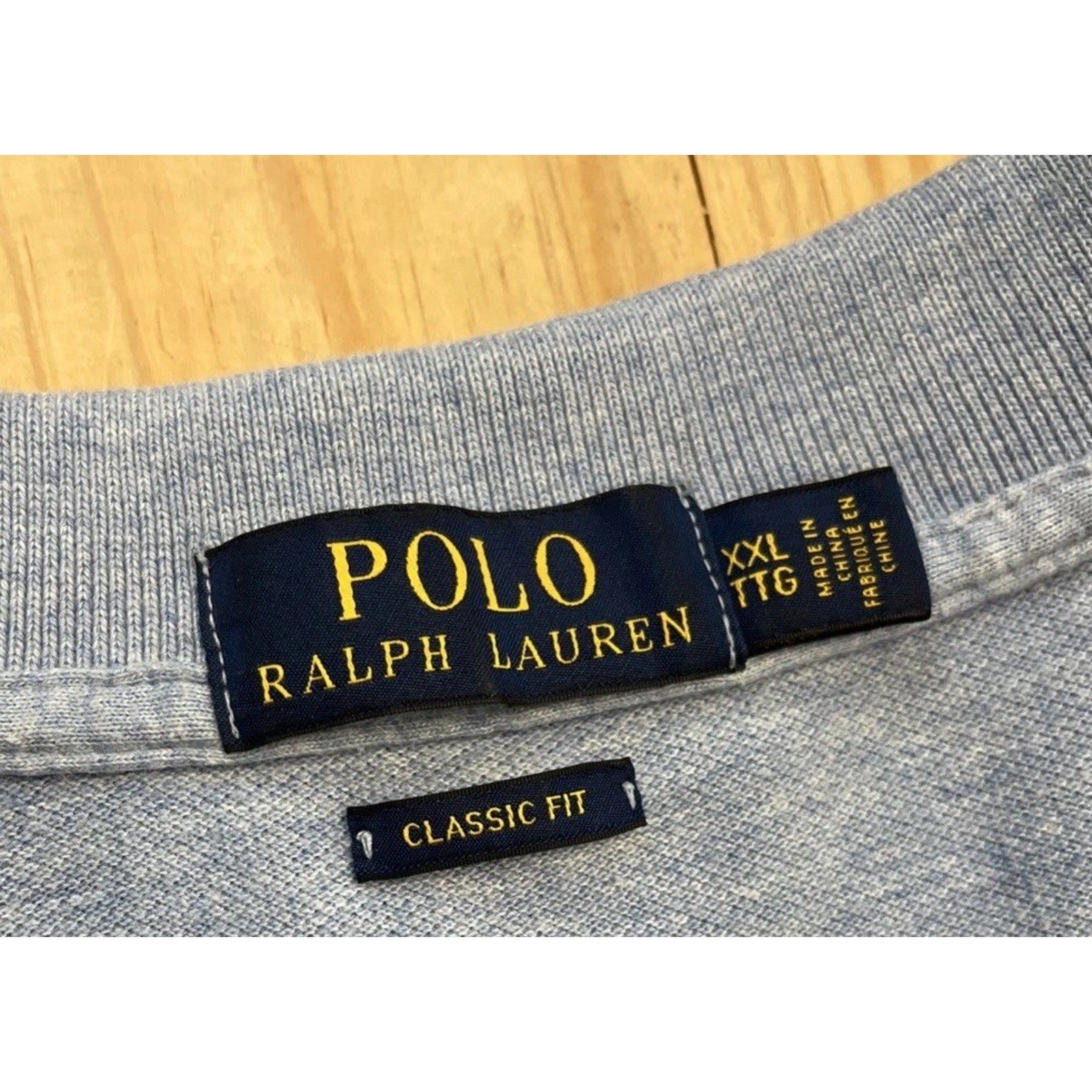 Polo Ralph Lauren Men's Short Sleeve Polo Shirt 2XL Blue Cotton Blue Pony