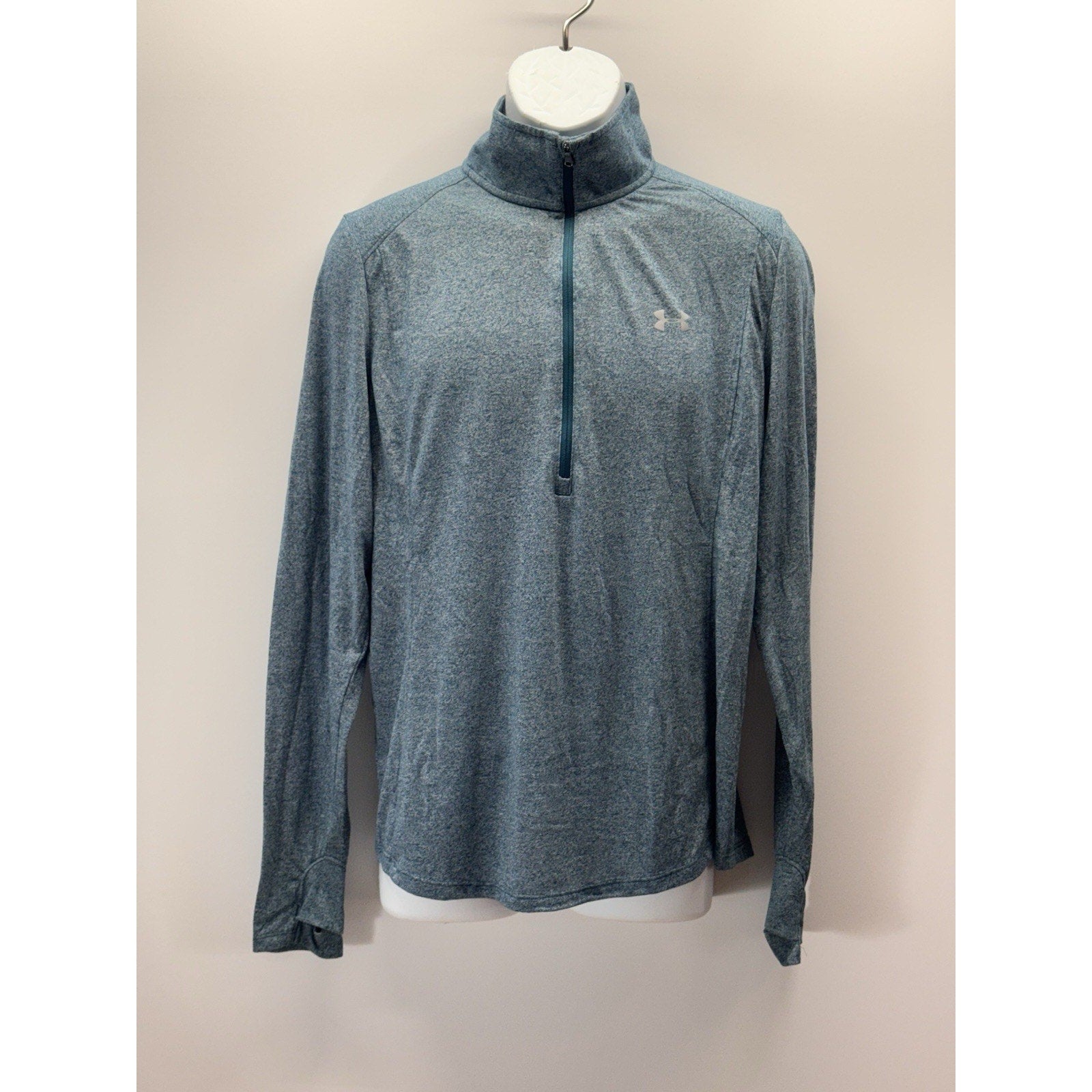 Under Armour UA Threadborne 1/4 Zip Green Heathered Heatgear Men’s X-Large