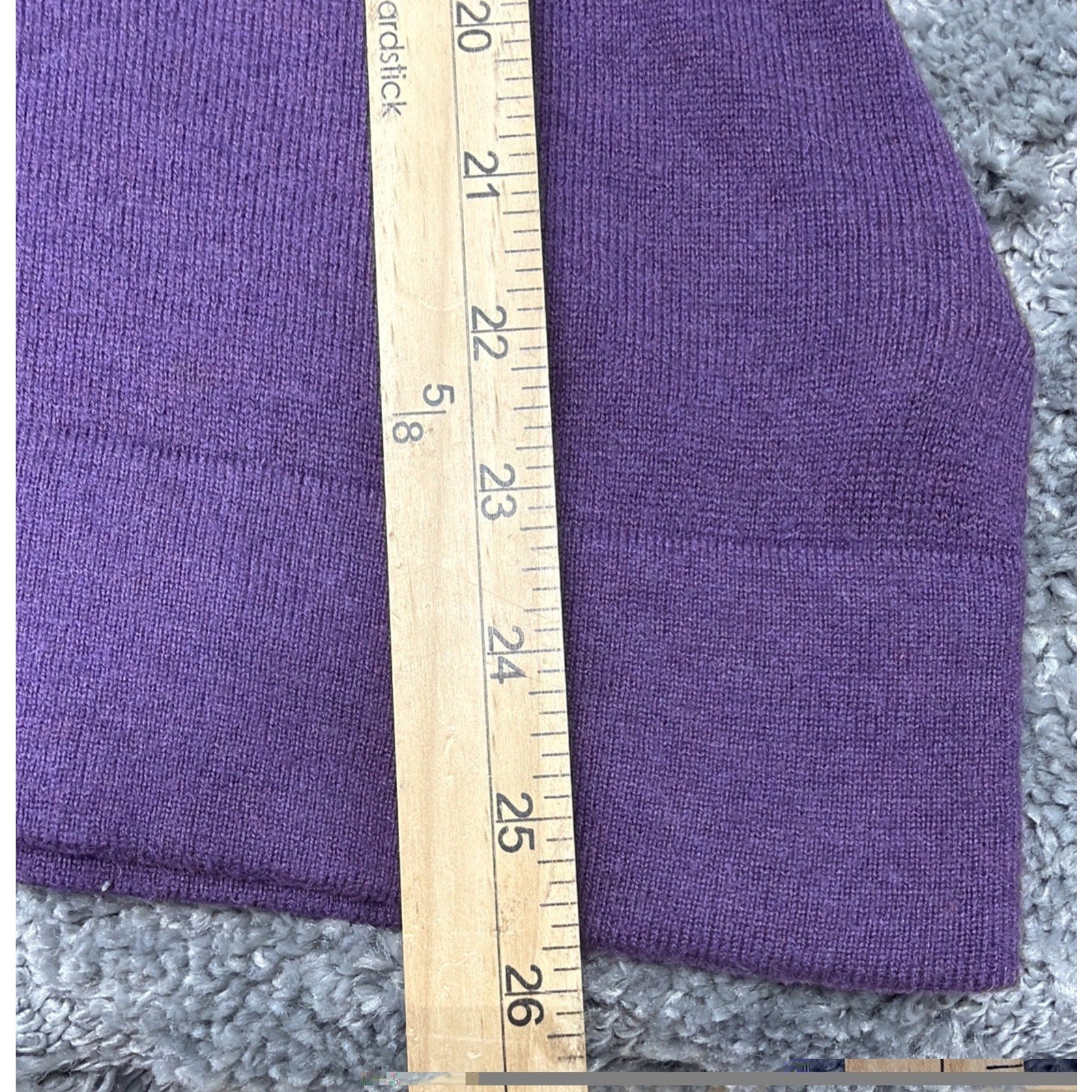 BANANA REPUBLIC Purple Cashmere Wool V Neck Long Sleeve Sweater Size