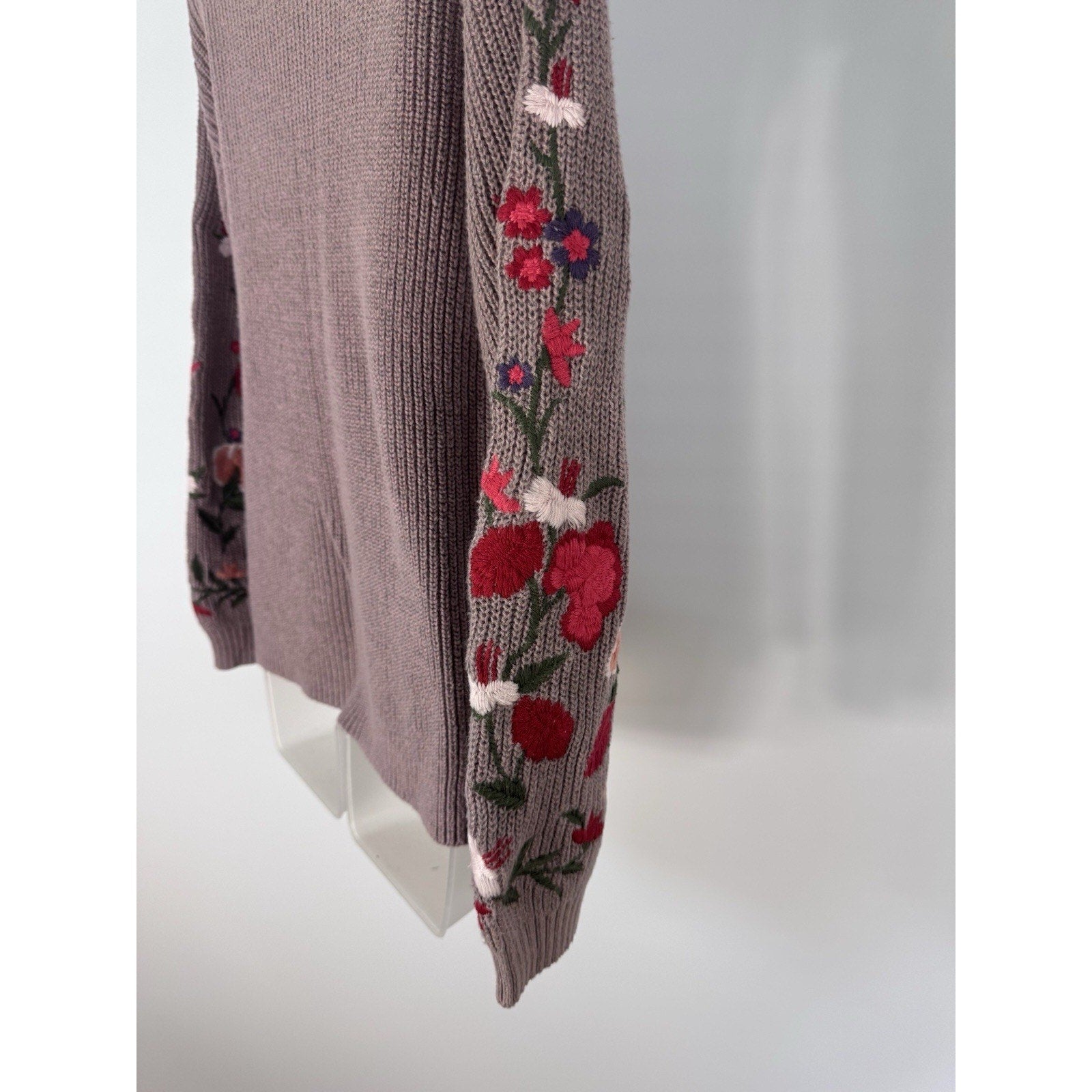 American Eagle Outfitters Sweater Floral Bishop Sleeves XS