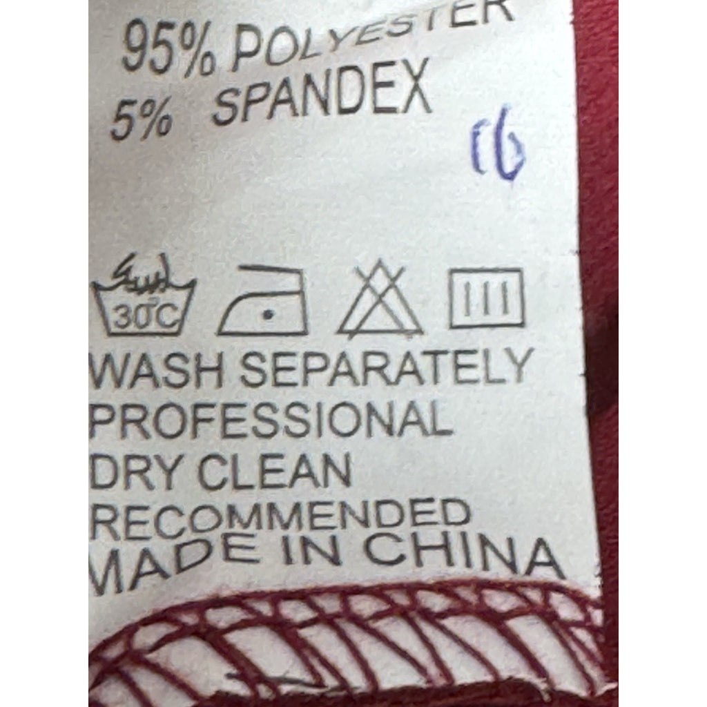 IBAKOM Imagine Better Apparel Red Sleeveless Dance Prom Formal Dress New Size S