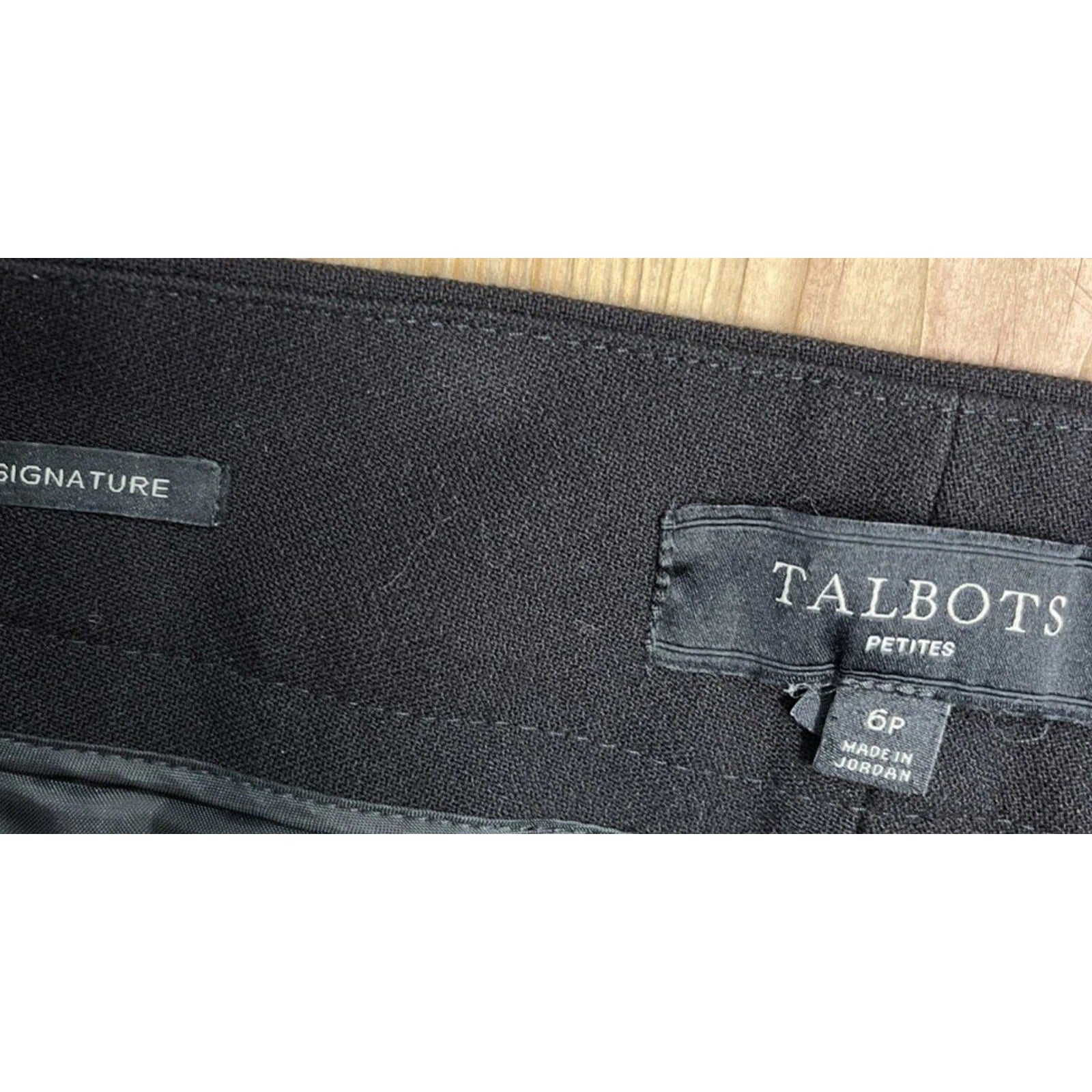 Talbots Women’s 6 Petite Signature Dress Pants Cropped Black