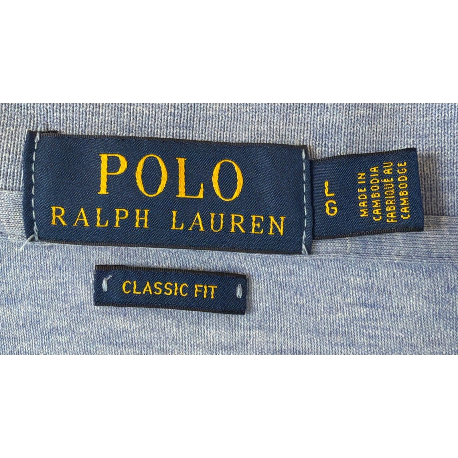 Polo Ralph Lauren Classic Fit Short Sleeve Cotton Polo Shirt (Men's Large) Blue