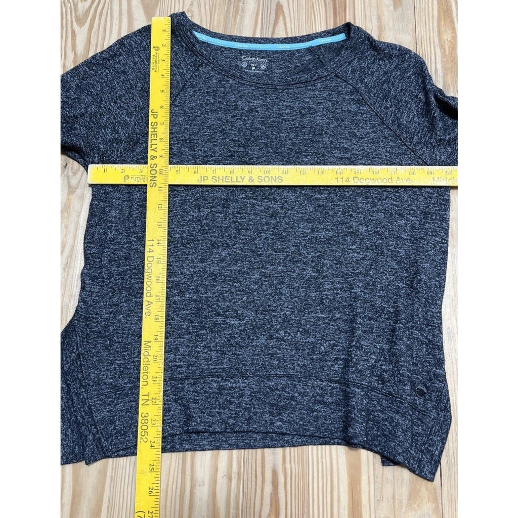 Calvin Klein Performance Quick Dry Top Charcoal Gray Athletic Fleece M
