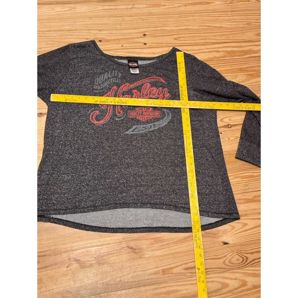 Harley Davidson Wild West Lubbock TX Shirt Long Sleeve Top Biker Women’s Size 1X