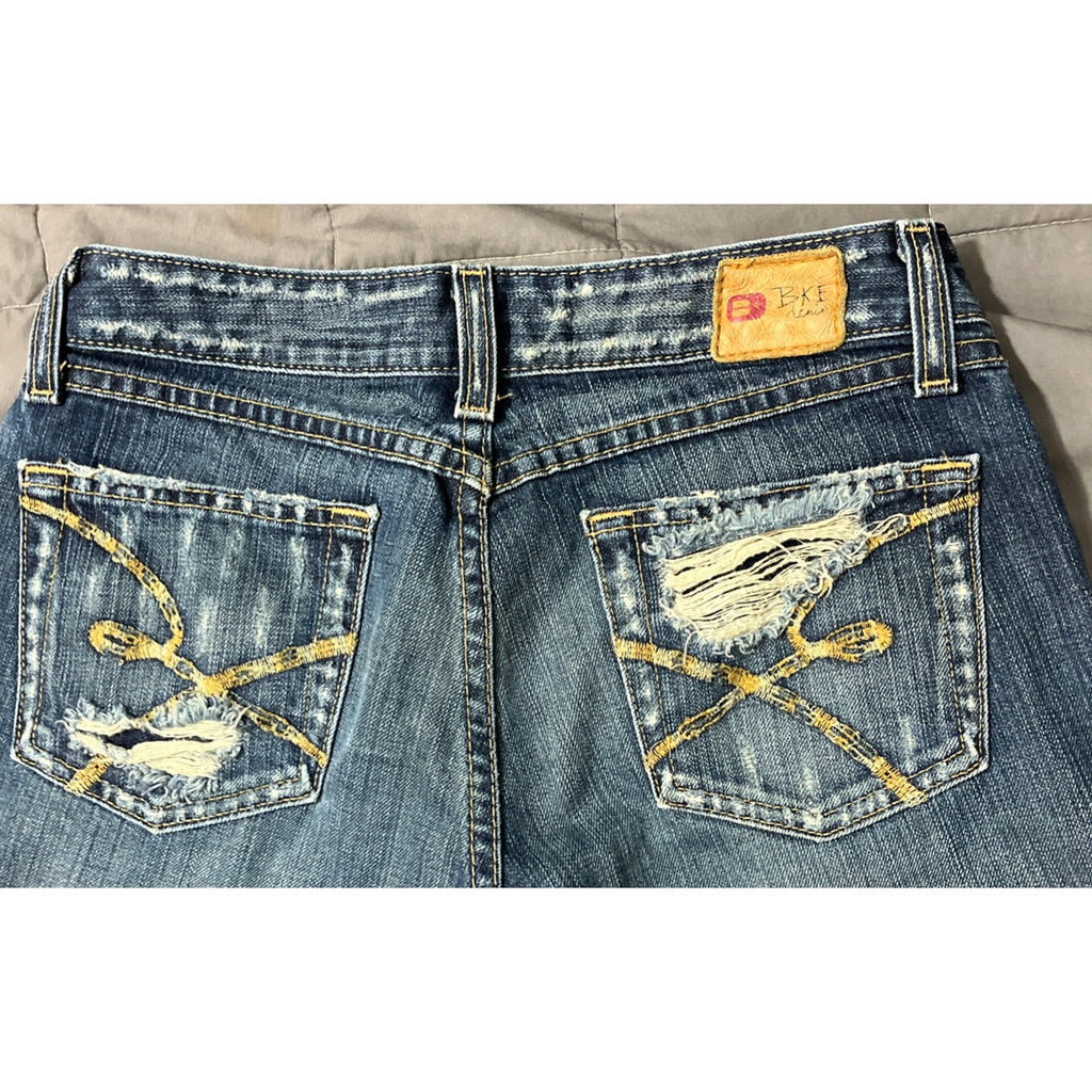 BKE Buckle Jeans Women's 27x33.5 Star 18 Stretch Bootcut Low Rise Med Wash Fade